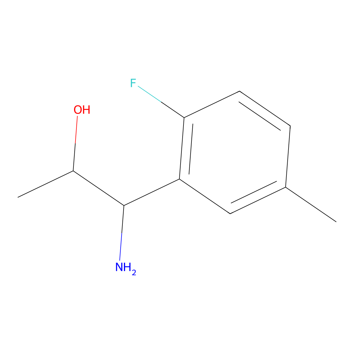 1-Amino-1-(2-fluoro-5-methylphenyl)propan-2-OL molecular structure, CAS 1270540-32-3