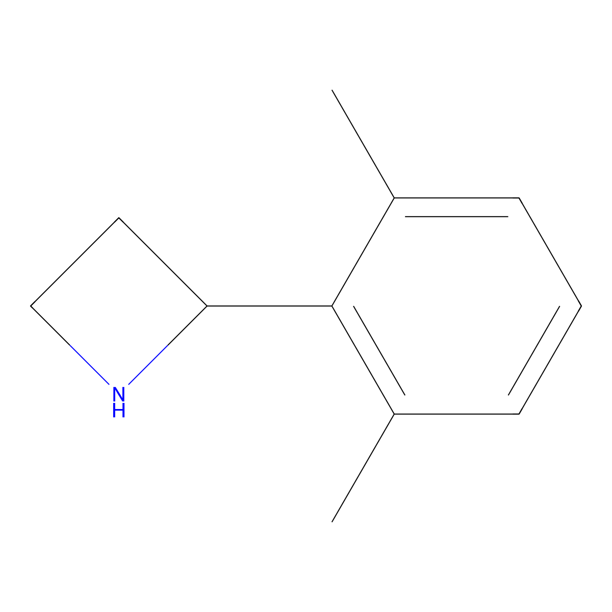 2-(2,6-Dimethylphenyl)azetidine molecular structure, CAS 1270541-35-9