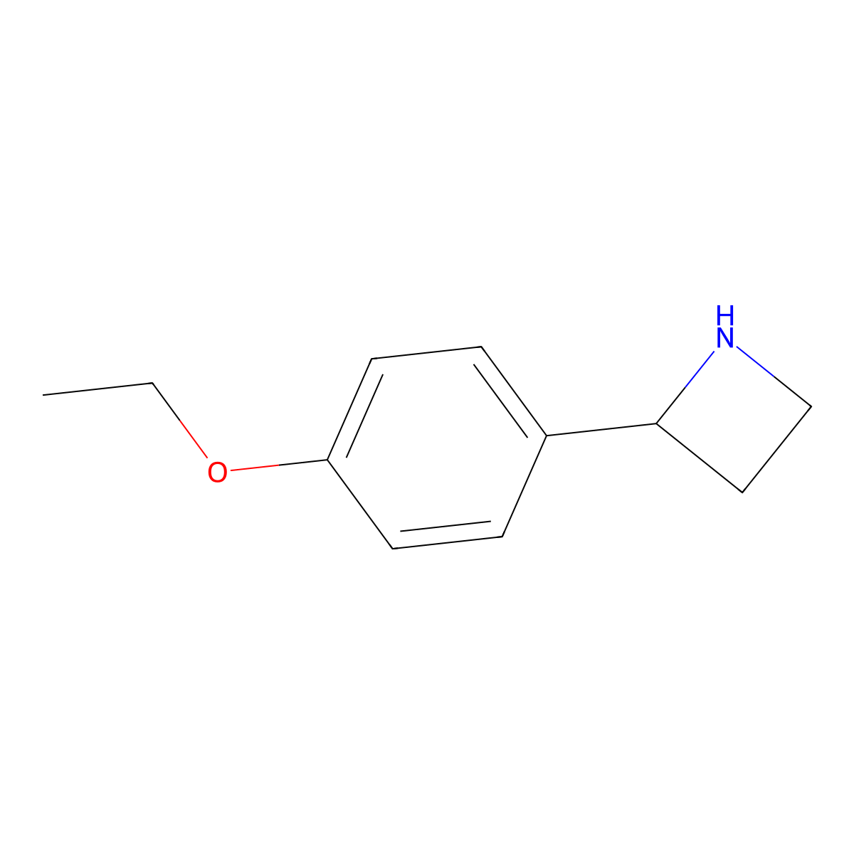 2-(4-Ethoxyphenyl)azetidine molecular structure, CAS 1270544-20-1
