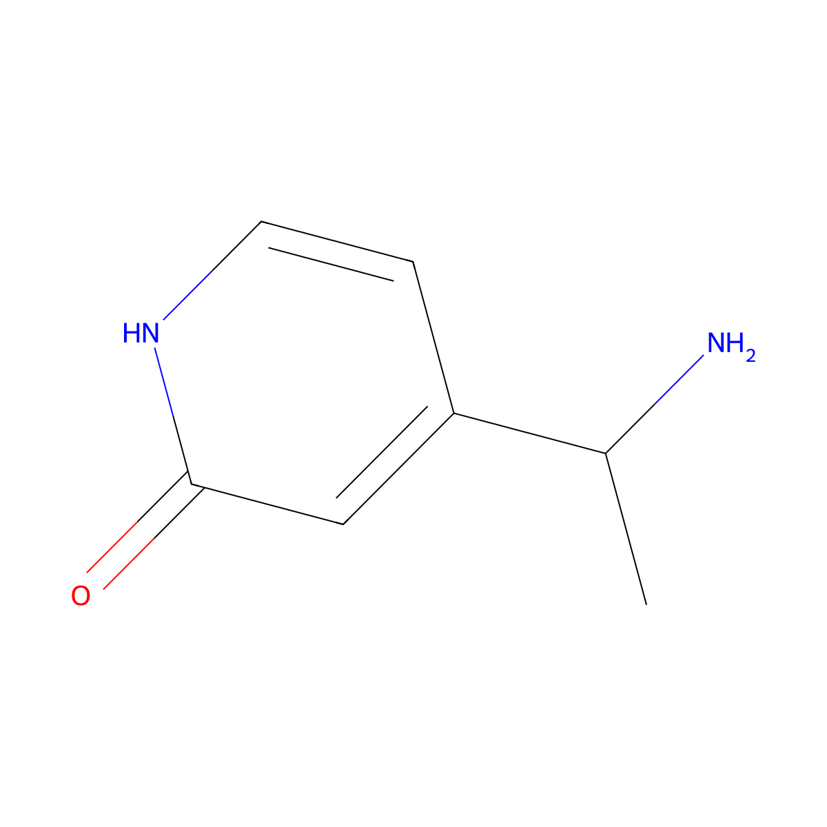 4-(1-Aminoethyl)pyridin-2-ol molecular structure, CAS 1270550-88-3