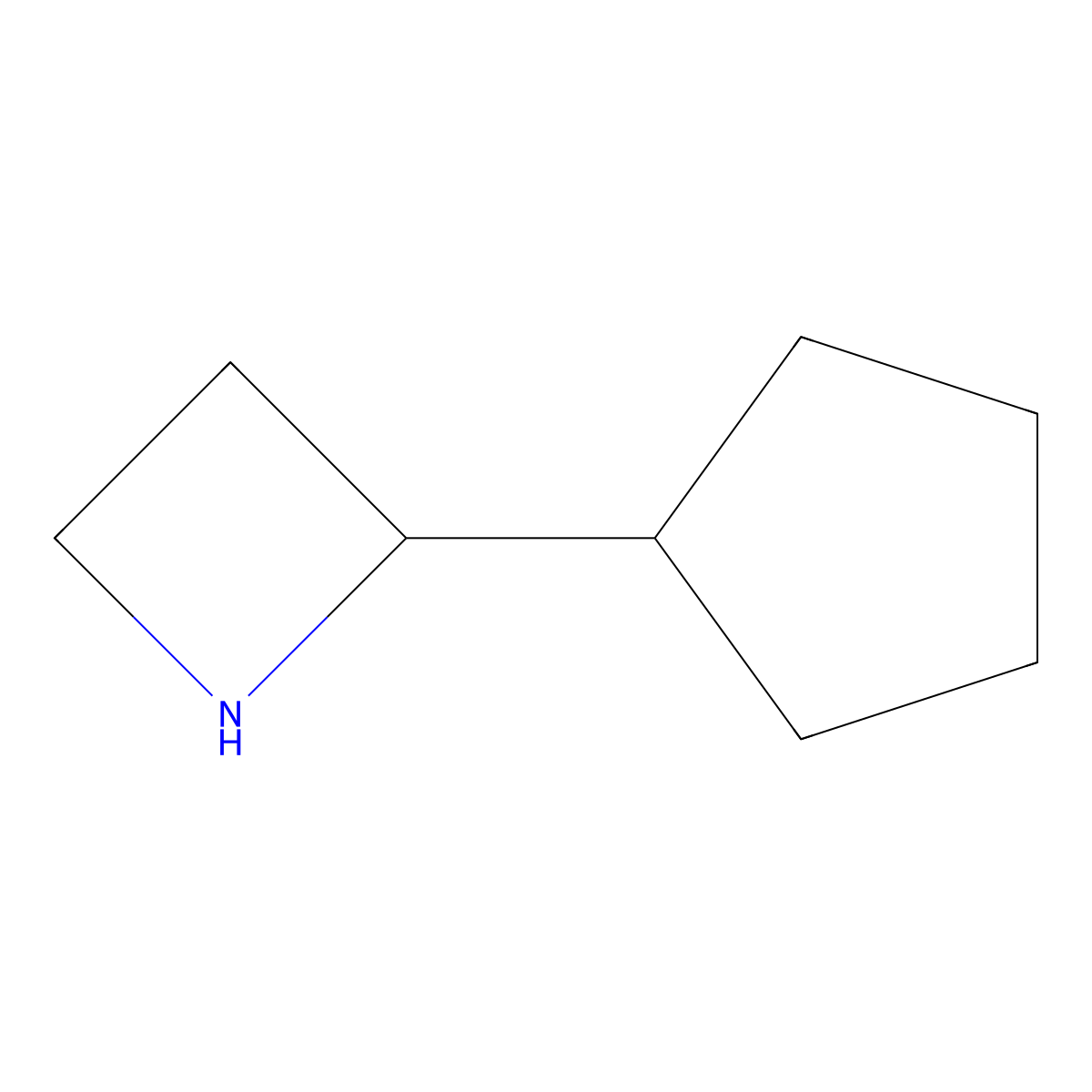 2-Cyclopentylazetidine molecular structure, CAS 1270552-15-2