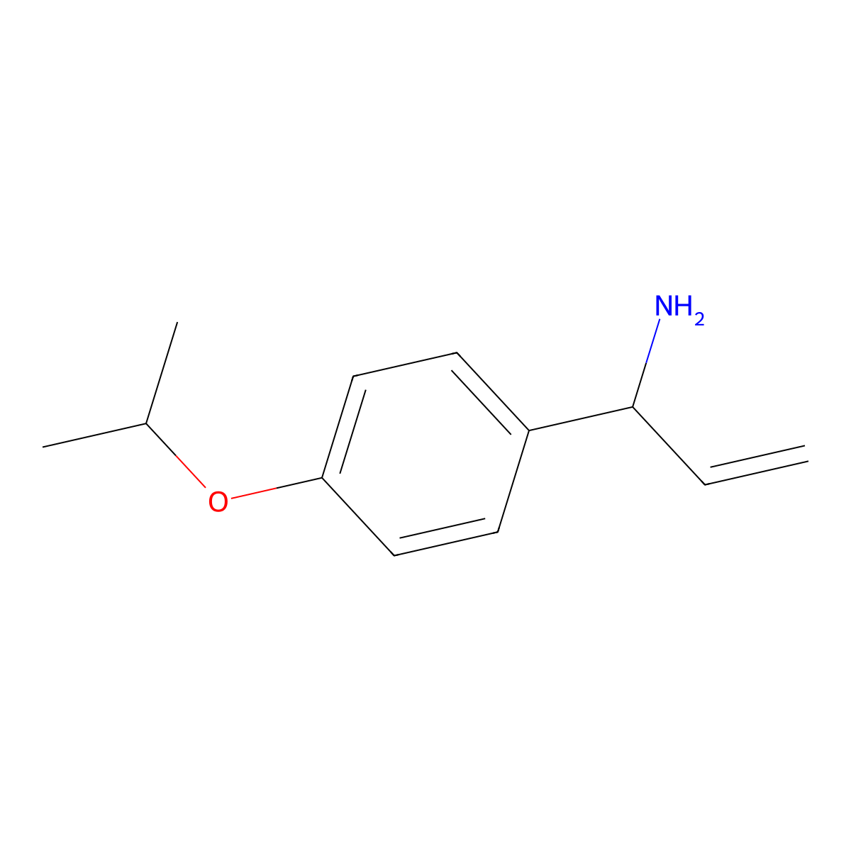 1-[4-(Propan-2-yloxy)phenyl]prop-2-en-1-amine molecular structure, CAS 1270556-47-2