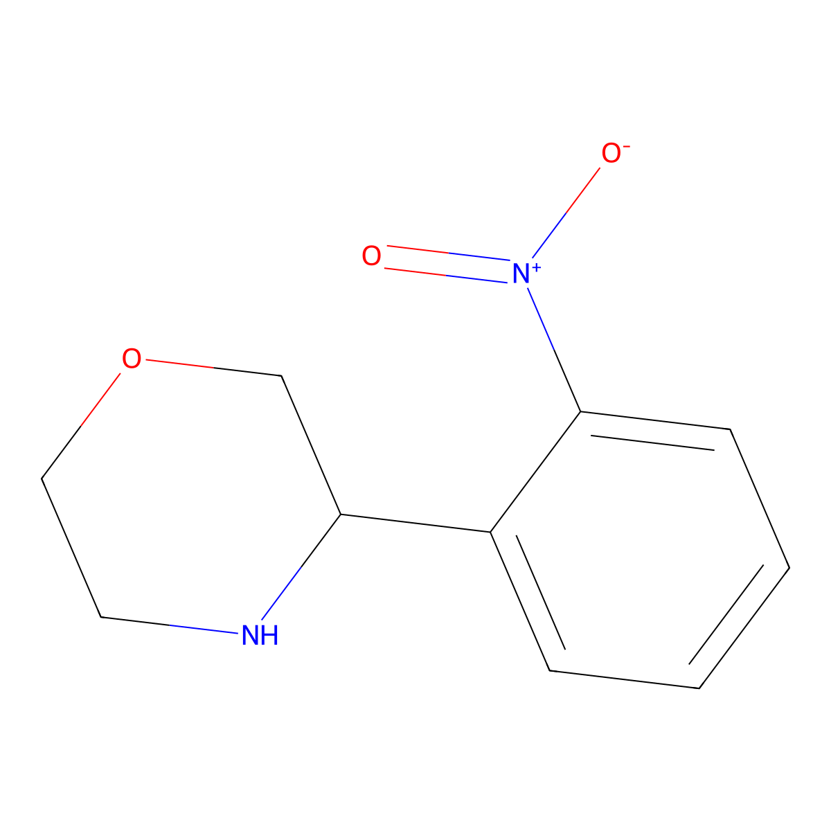 3-(2-Nitrophenyl)morpholine molecular structure, CAS 1270569-53-3
