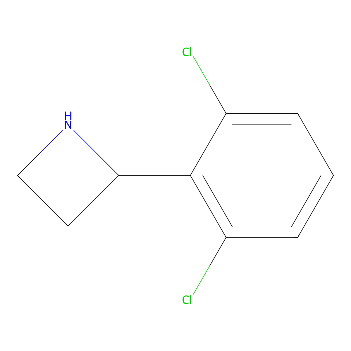 2-(2,6-Dichlorophenyl)azetidine molecular structure, CAS 1270569-67-9