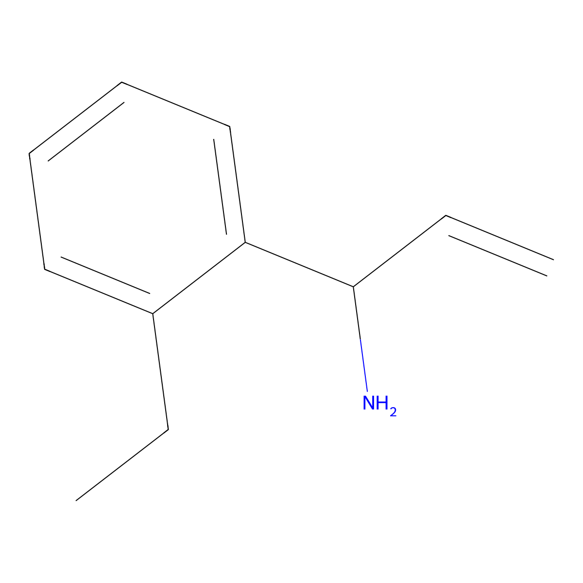 1-(2-Ethylphenyl)prop-2-enylamine molecular structure, CAS 1270571-37-3