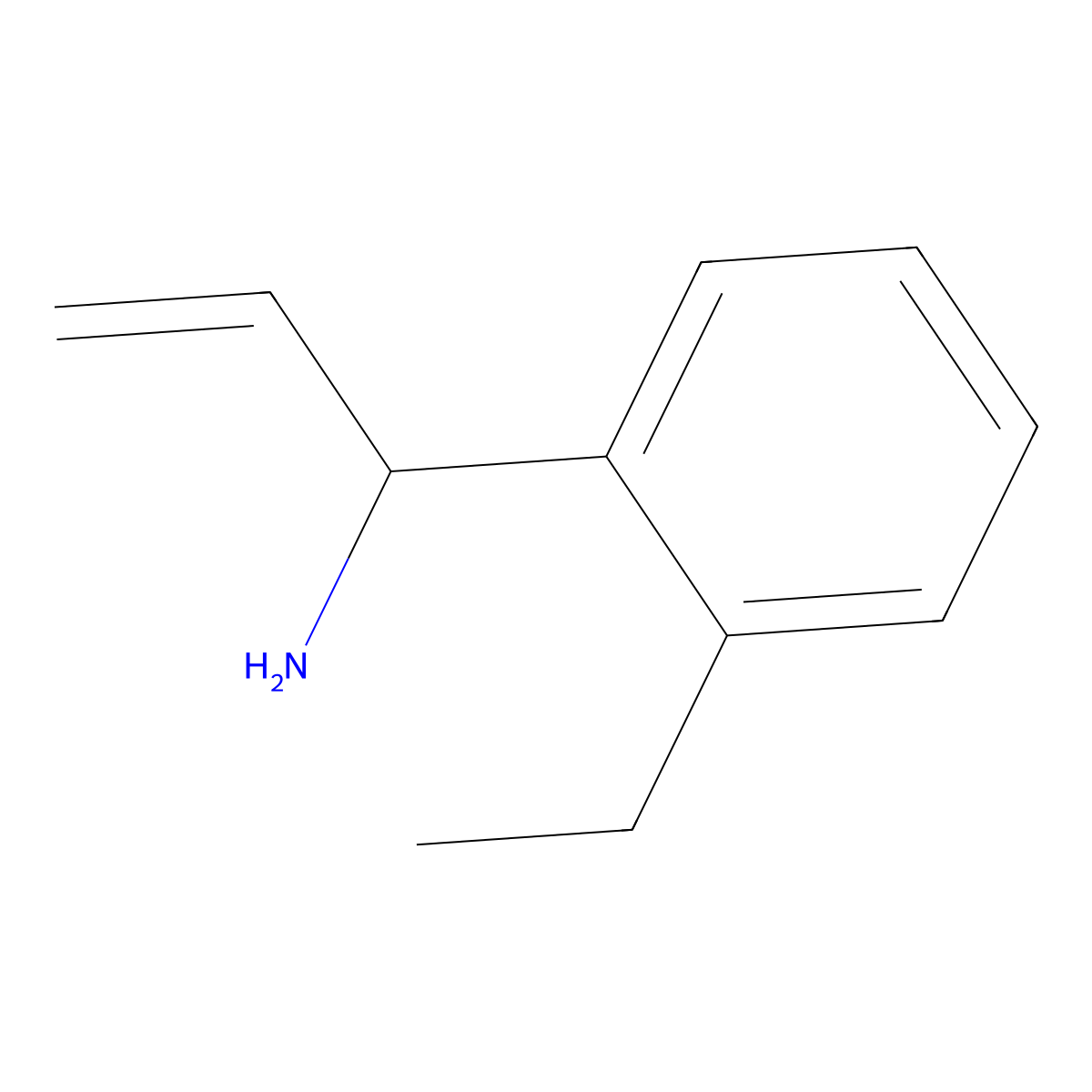 1-(2-Ethylphenyl)prop-2-enylamine molecular structure, CAS 1270571-37-3