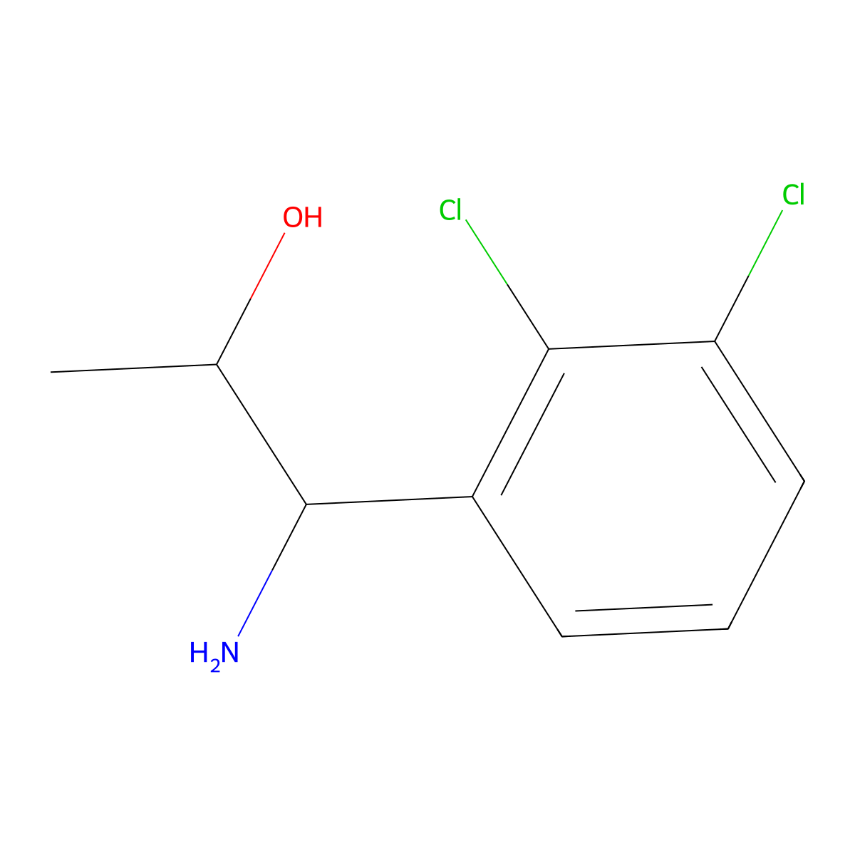 1-Amino-1-(2,3-dichlorophenyl)propan-2-OL molecular structure, CAS 1270580-63-6
