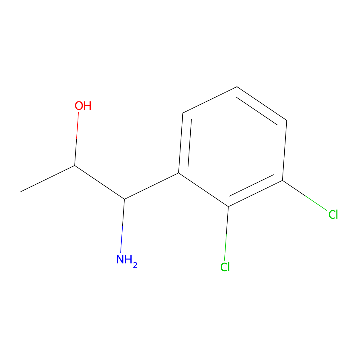 1-Amino-1-(2,3-dichlorophenyl)propan-2-OL molecular structure, CAS 1270580-63-6