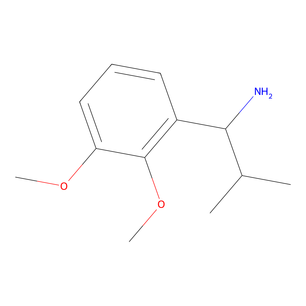 1-(2,3-Dimethoxyphenyl)-2-methylpropan-1-amine molecular structure, CAS 1270582-96-1