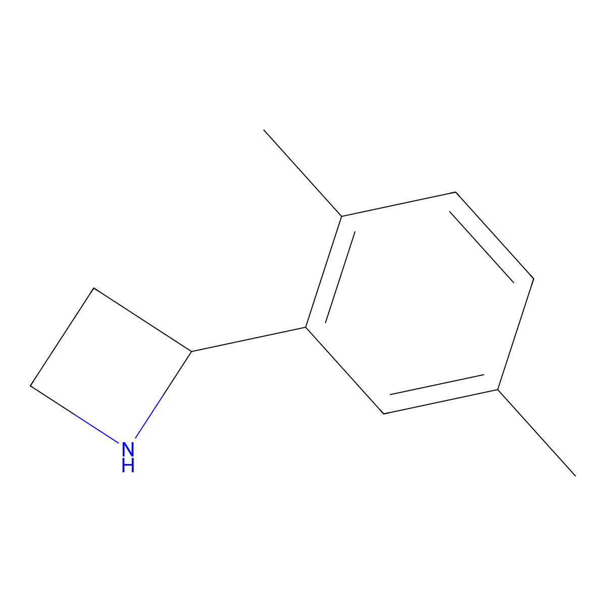 2-(2,5-Dimethylphenyl)azetidine molecular structure, CAS 1270584-55-8