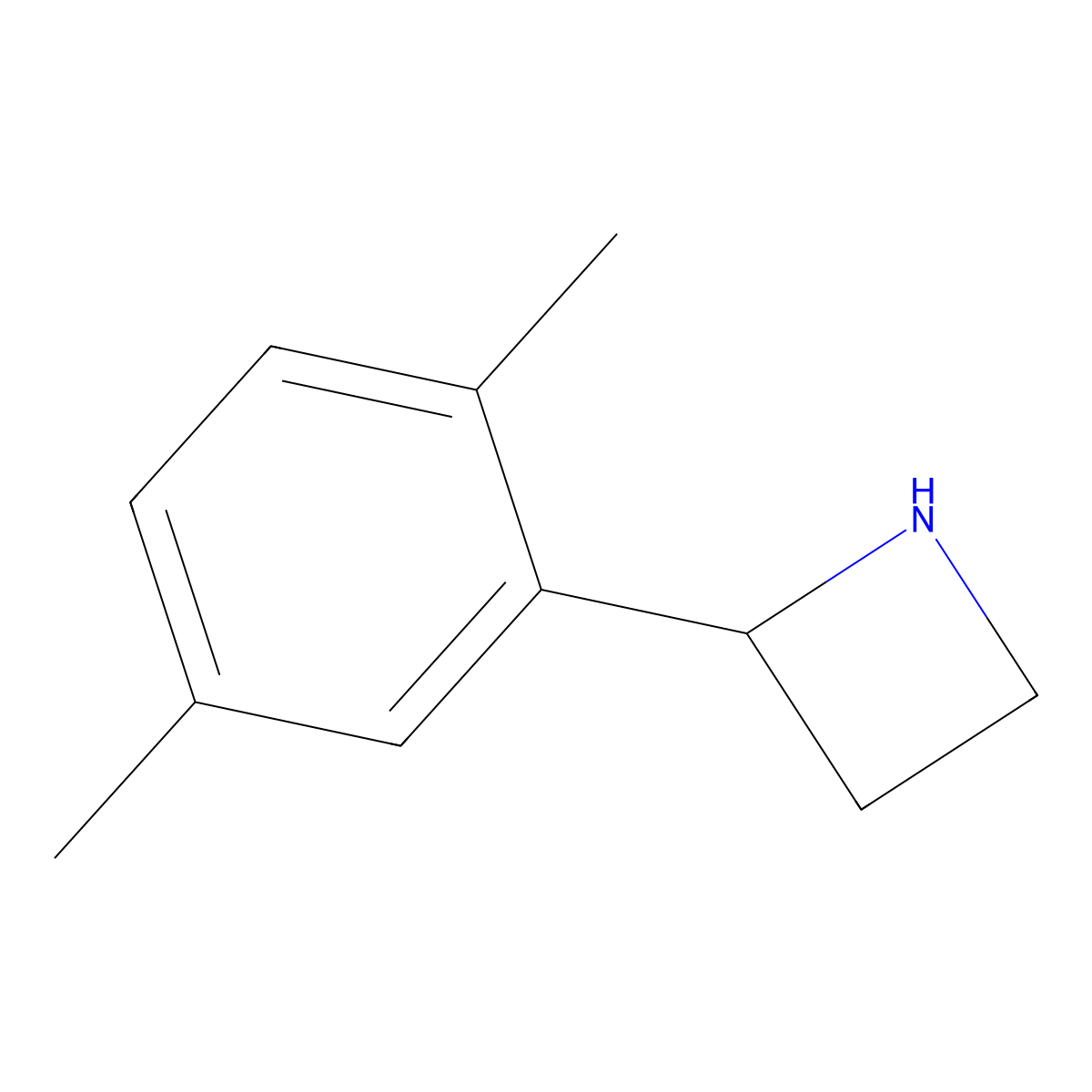 2-(2,5-Dimethylphenyl)azetidine molecular structure, CAS 1270584-55-8