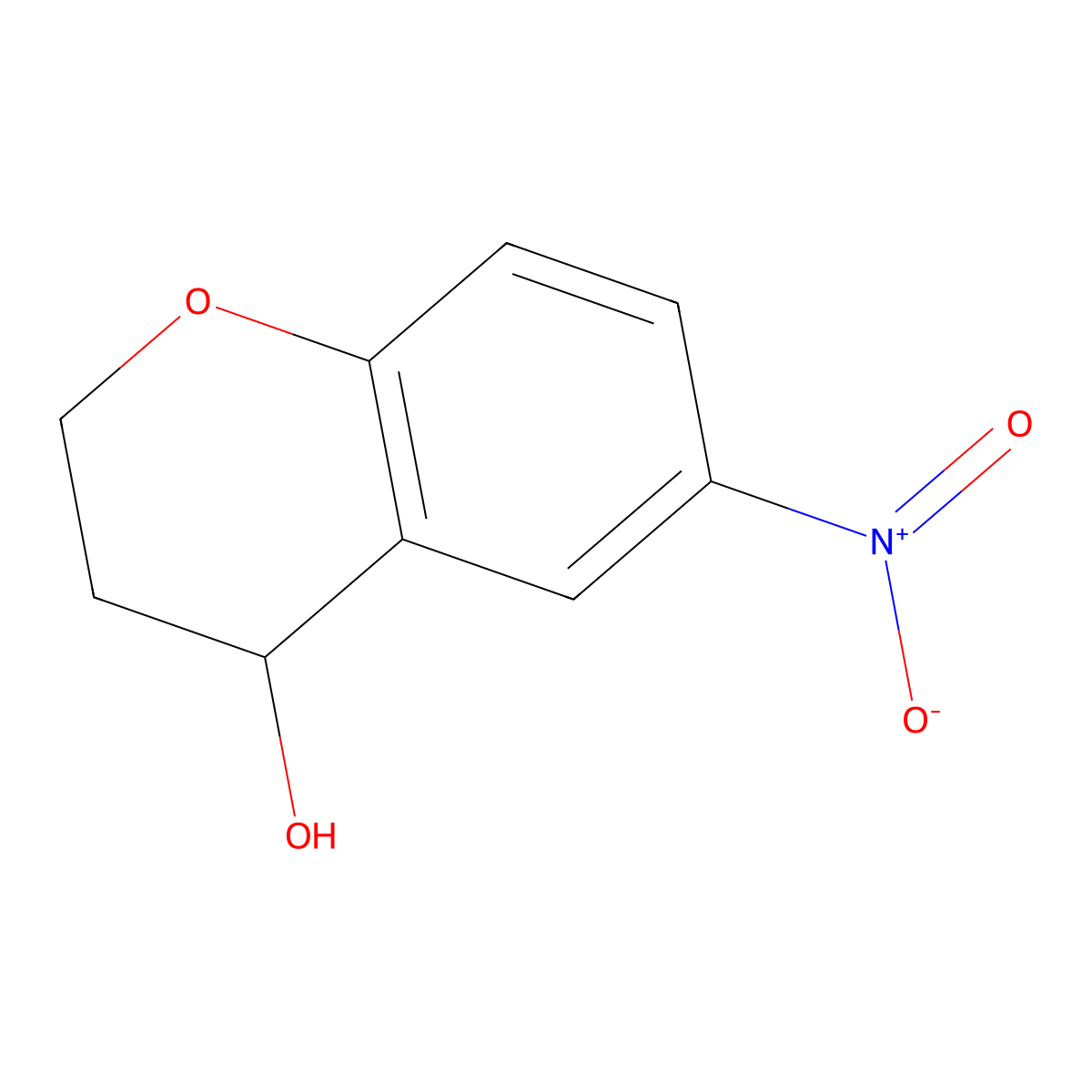 6-Nitrochroman-4-ol molecular structure, CAS 1270584-68-3