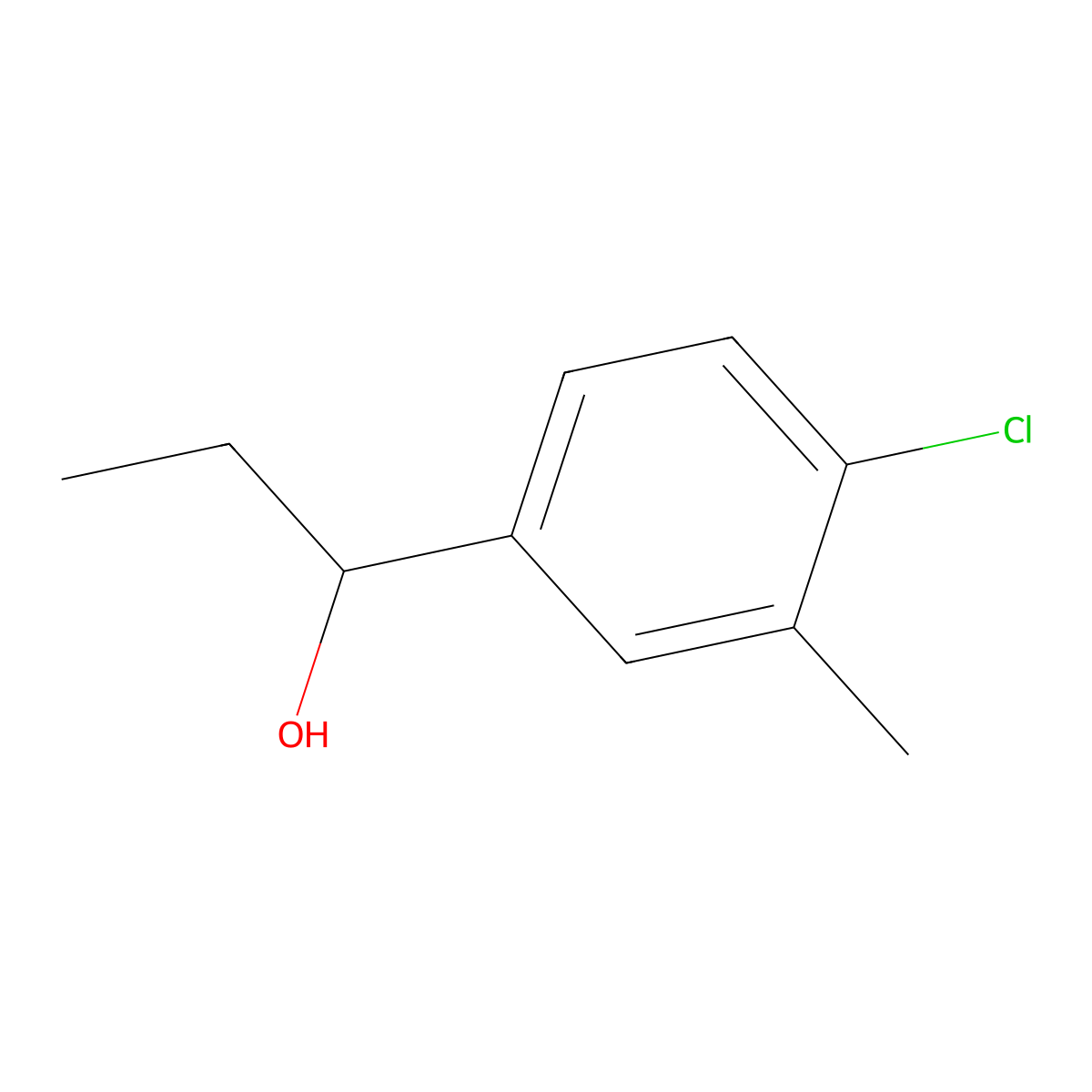 1-(4-Chloro-3-methylphenyl)propan-1-ol molecular structure, CAS 1270585-50-6