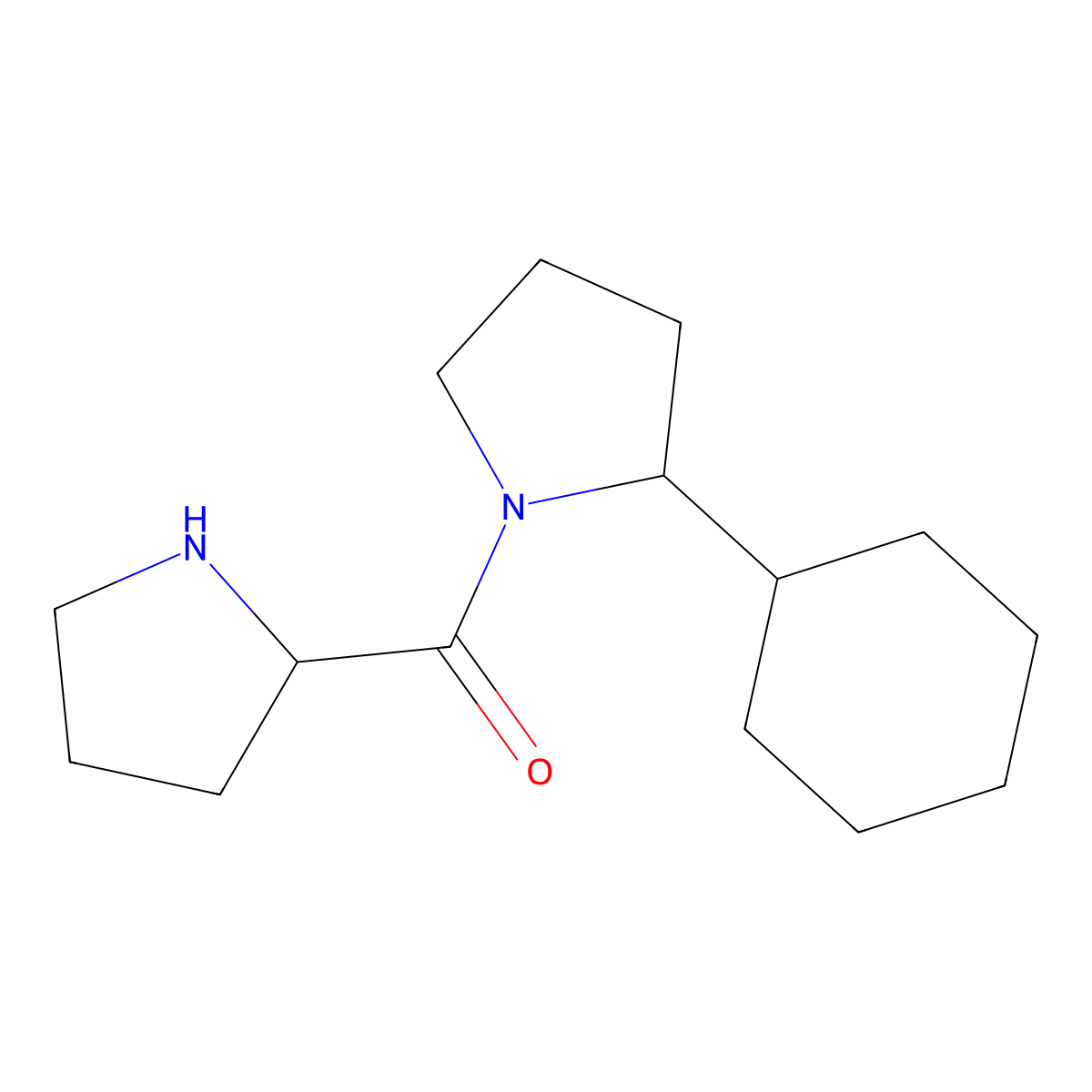 2-Cyclohexyl-1-(pyrrolidine-2-carbonyl)pyrrolidine molecular structure, CAS 1270604-69-7