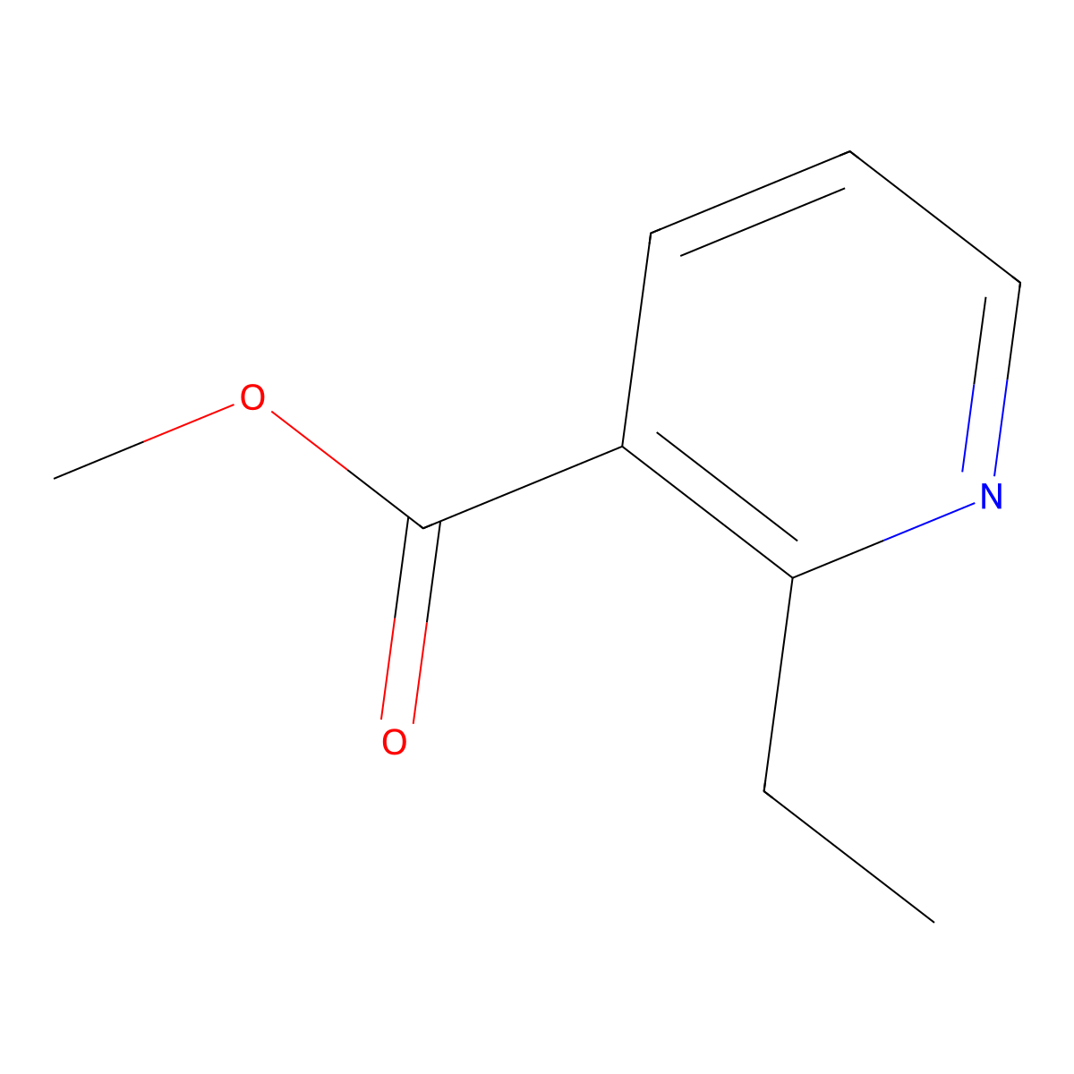 Methyl 2-ethylnicotinate molecular structure, CAS 127067-17-8
