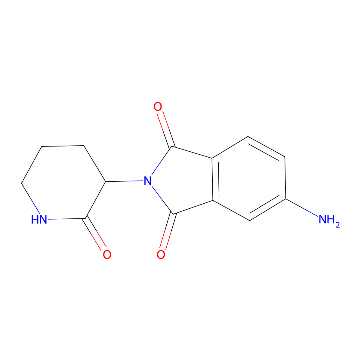 5-amino-2-(2-oxopiperidin-3-yl)-2,3-dihydro-1H-isoindole-1,3-dione molecular structure, CAS 1270702-45-8