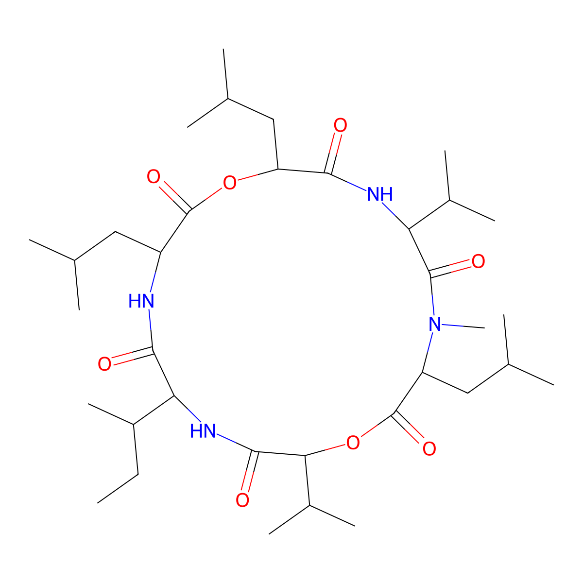 Sporidesmolide V molecular structure, CAS 127072-57-5