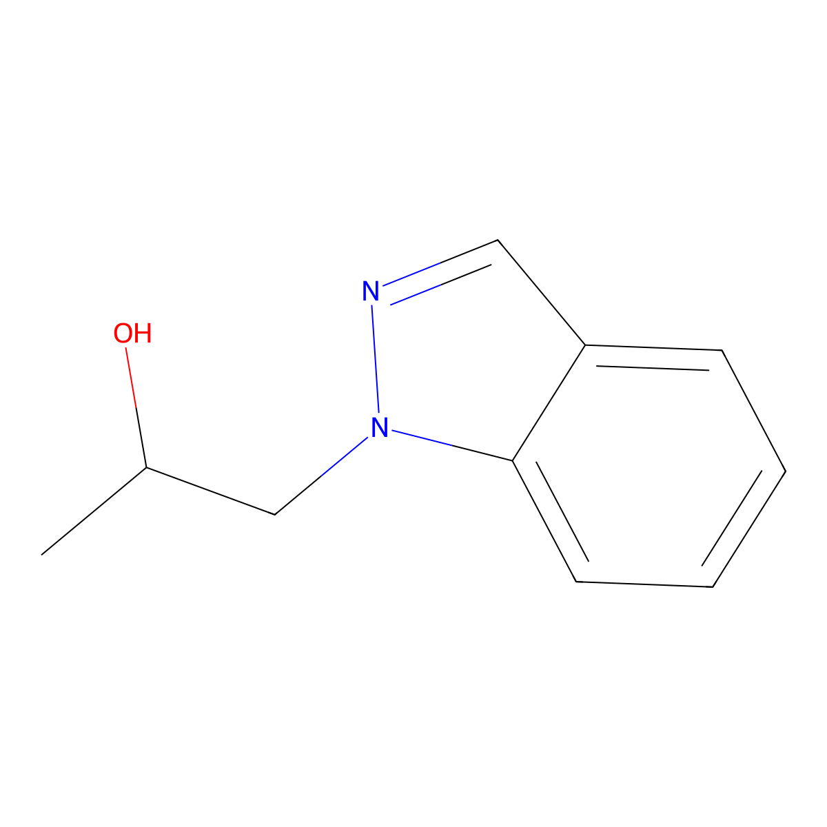 1-(1H-indazol-1-yl)propan-2-ol molecular structure, CAS 1270737-62-6