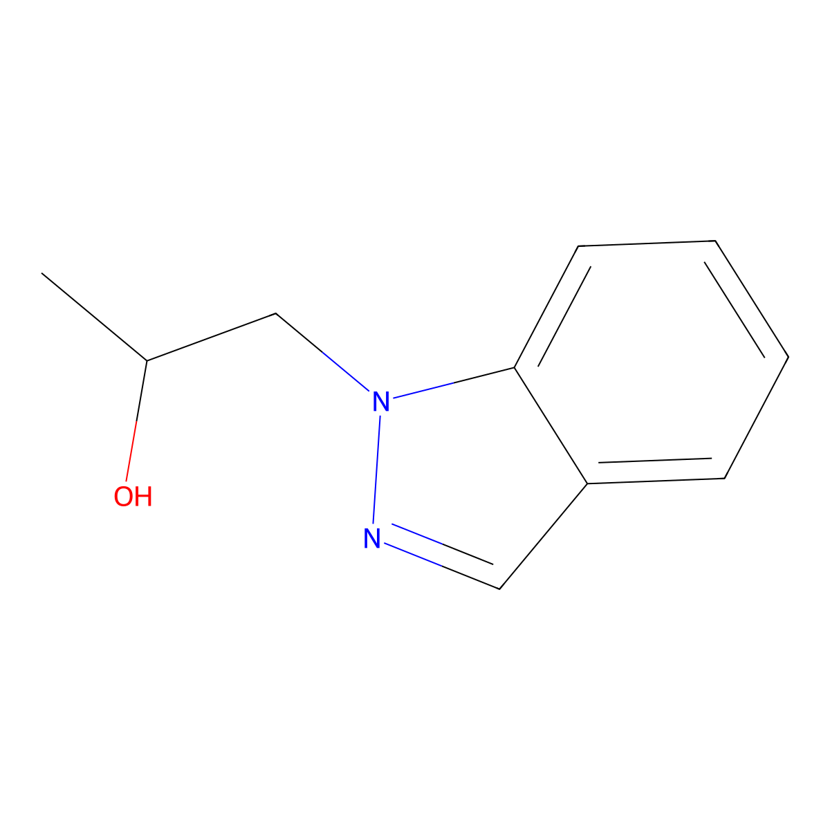 1-(1H-indazol-1-yl)propan-2-ol molecular structure, CAS 1270737-62-6