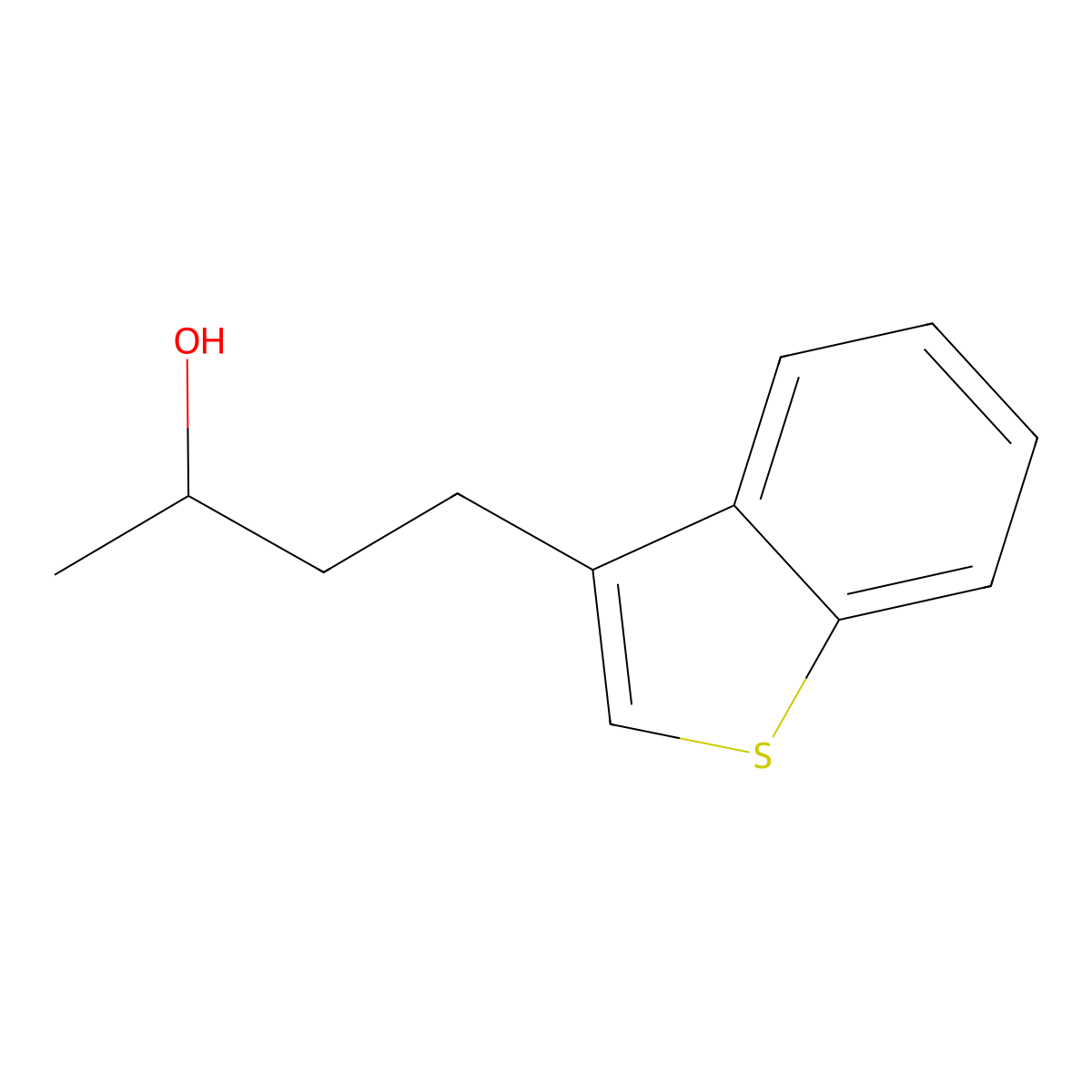 4-(Benzo[b]thiophen-3-yl)butan-2-ol molecular structure, CAS 1270785-98-2