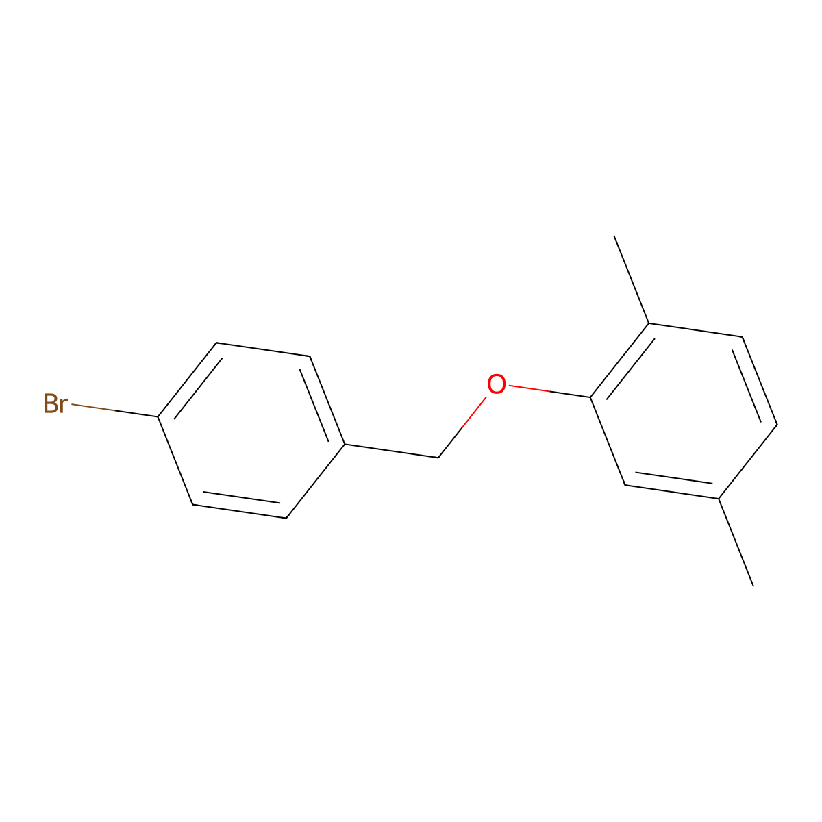 4-Bromobenzyl-(2,5-dimethylphenyl)ether molecular structure, CAS 1270830-88-0