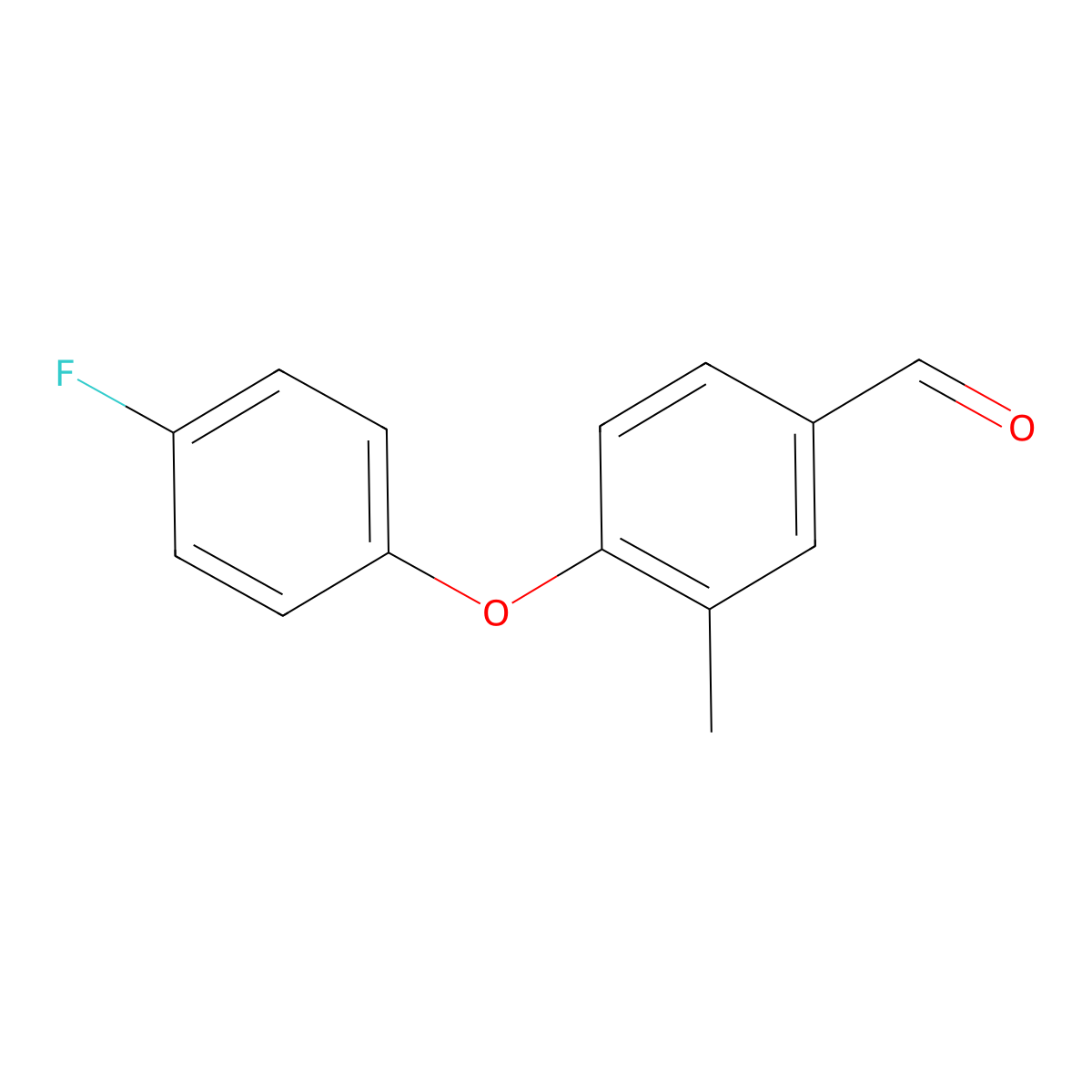 4-(4-Fluorophenoxy)-3-methylbenzaldehyde molecular structure, CAS 1270878-66-4