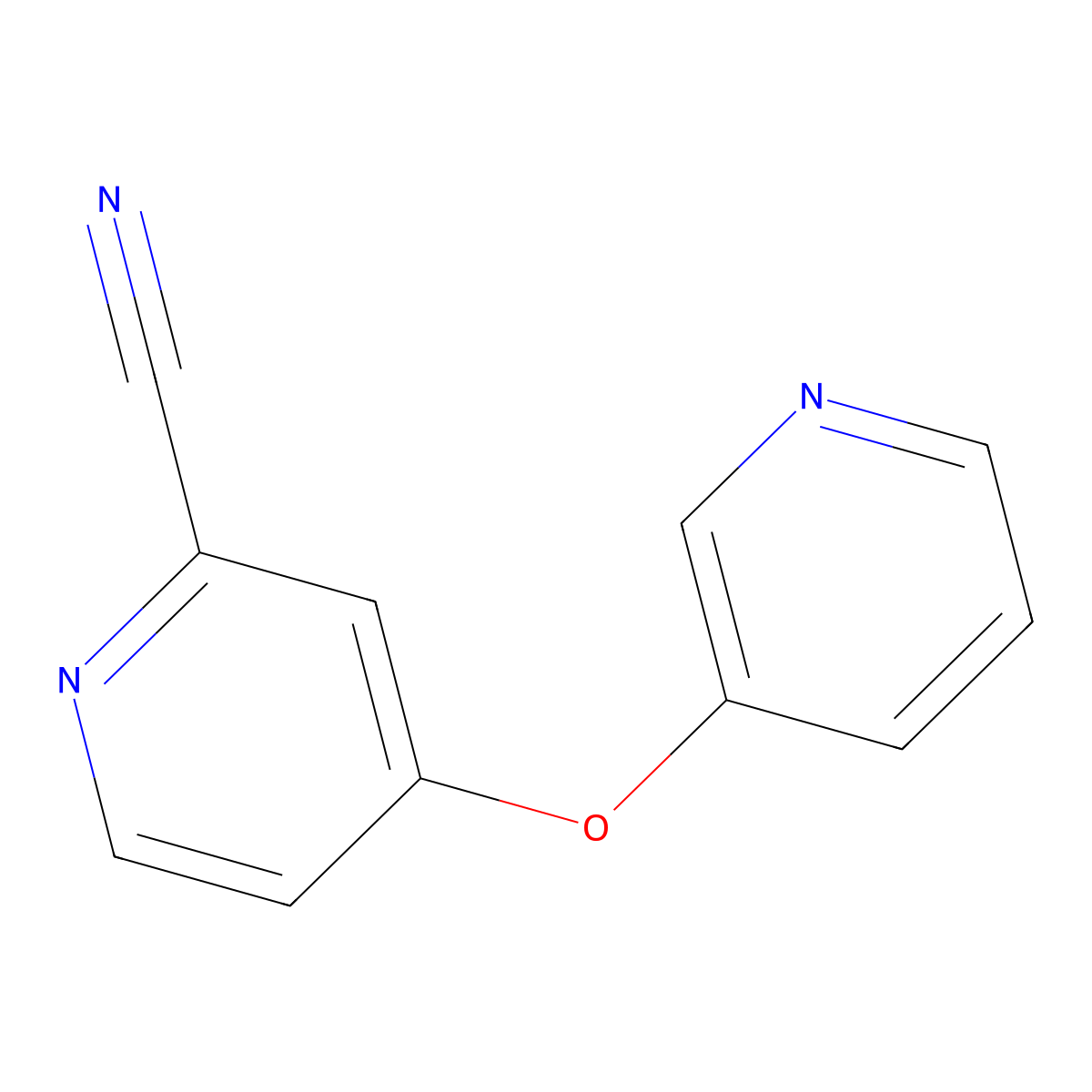 4-(Pyridin-3-yloxy)pyridine-2-carbonitrile molecular structure, CAS 1270881-54-3
