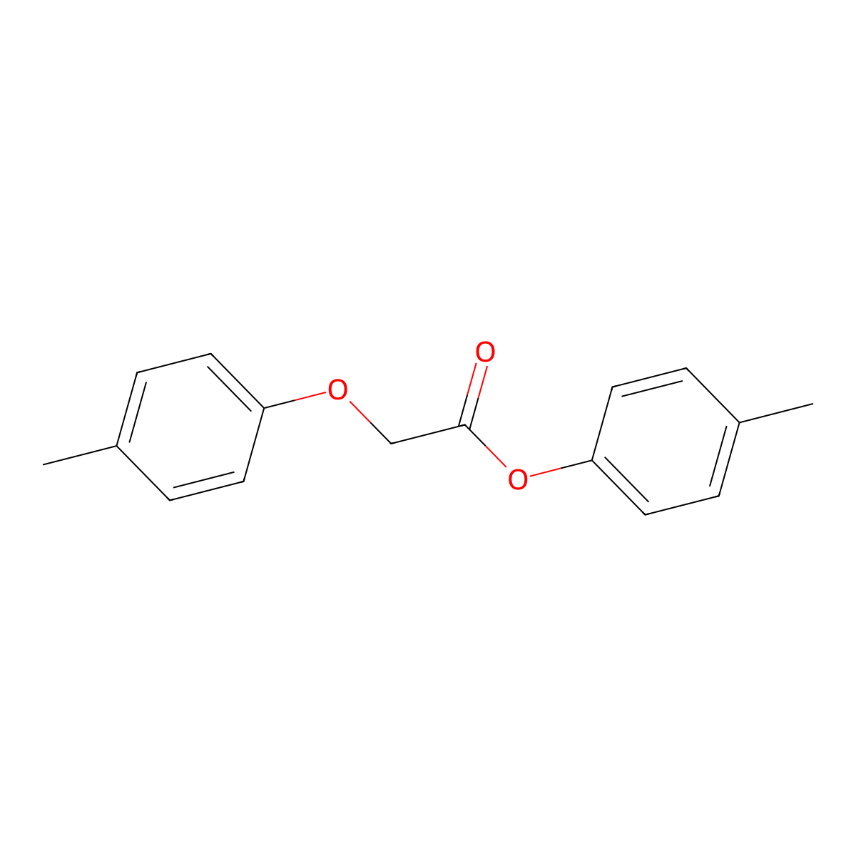 4-Methylphenyl (4-methylphenoxy)acetate molecular structure, CAS 127089-36-5