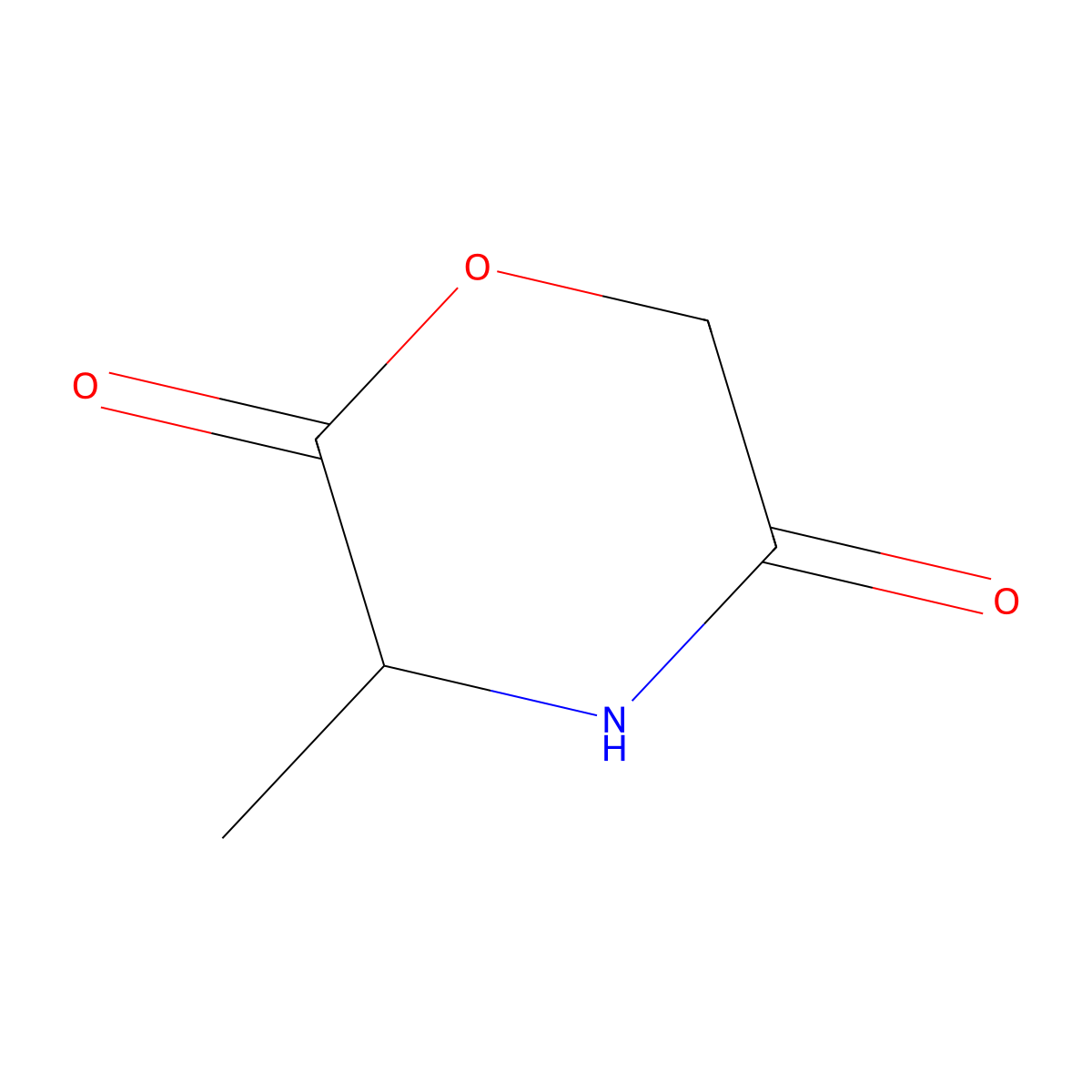 (S)-3-methylmorpholine-2,5-dione molecular structure, CAS 127094-71-7