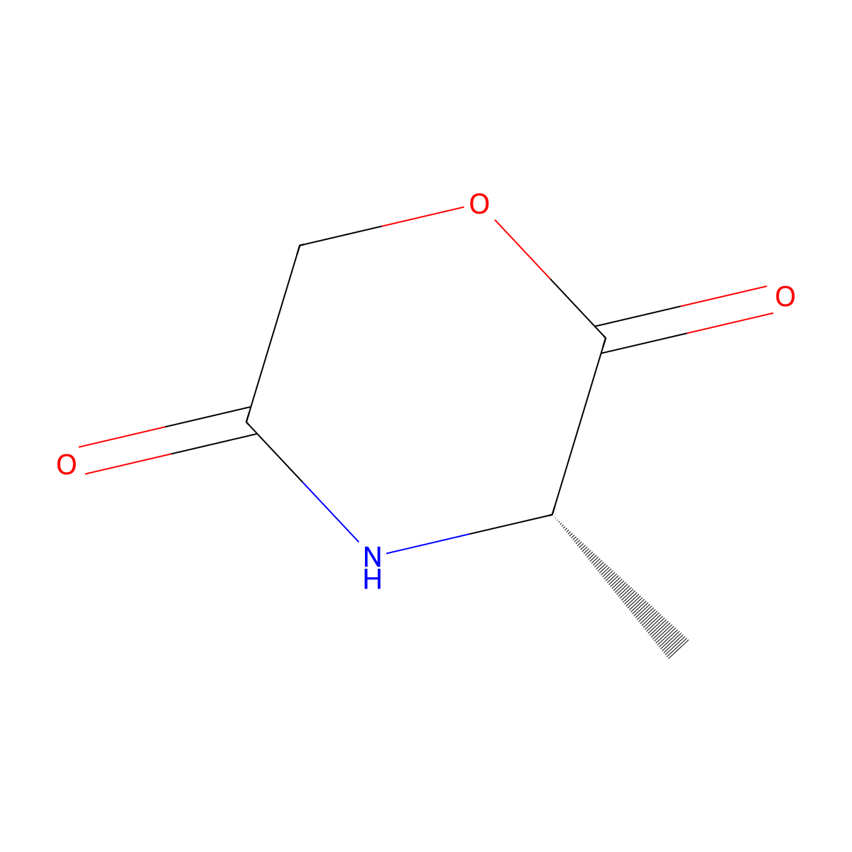 (S)-3-methylmorpholine-2,5-dione molecular structure, CAS 127094-71-7