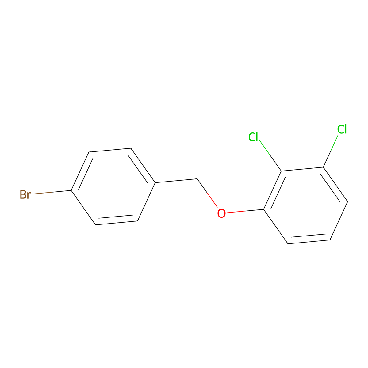 4-Bromobenzyl-(2,3-dichlorophenyl)ether molecular structure, CAS 1270974-67-8