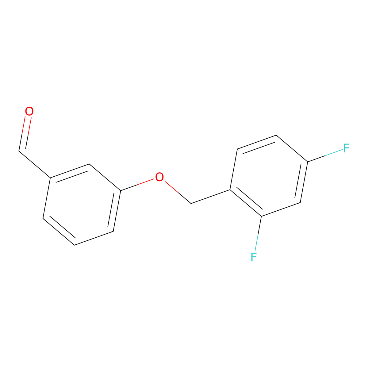 3-(2,4-Difluorobenzyloxy)benzaldehyde molecular structure, CAS 1270984-72-9