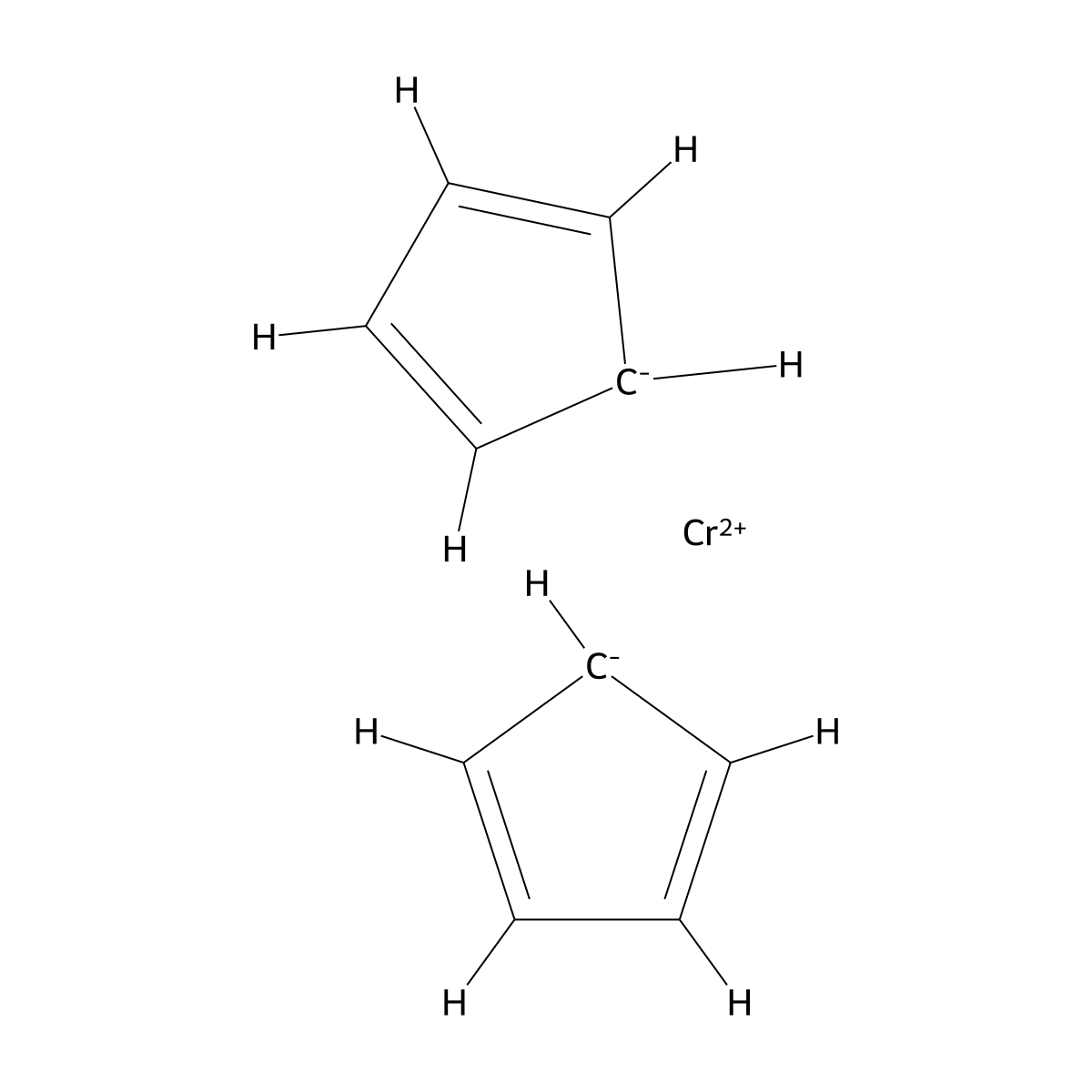 Chromocene molecular structure, CAS 1271-24-5
