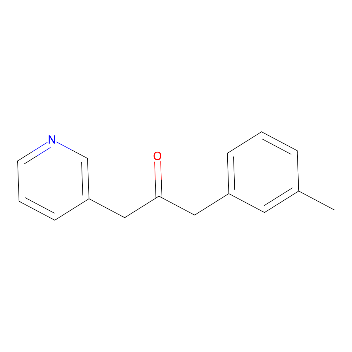 1-(3-Methylphenyl)-3-(pyridin-3-yl)propan-2-one molecular structure, CAS 1271080-79-5