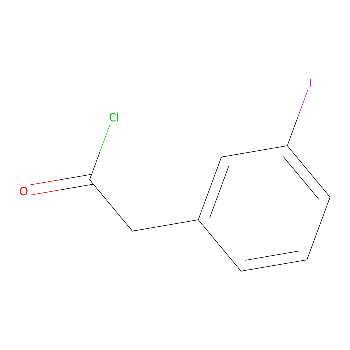 3-Iodophenylacetic acid chloride molecular structure, CAS 127109-66-4