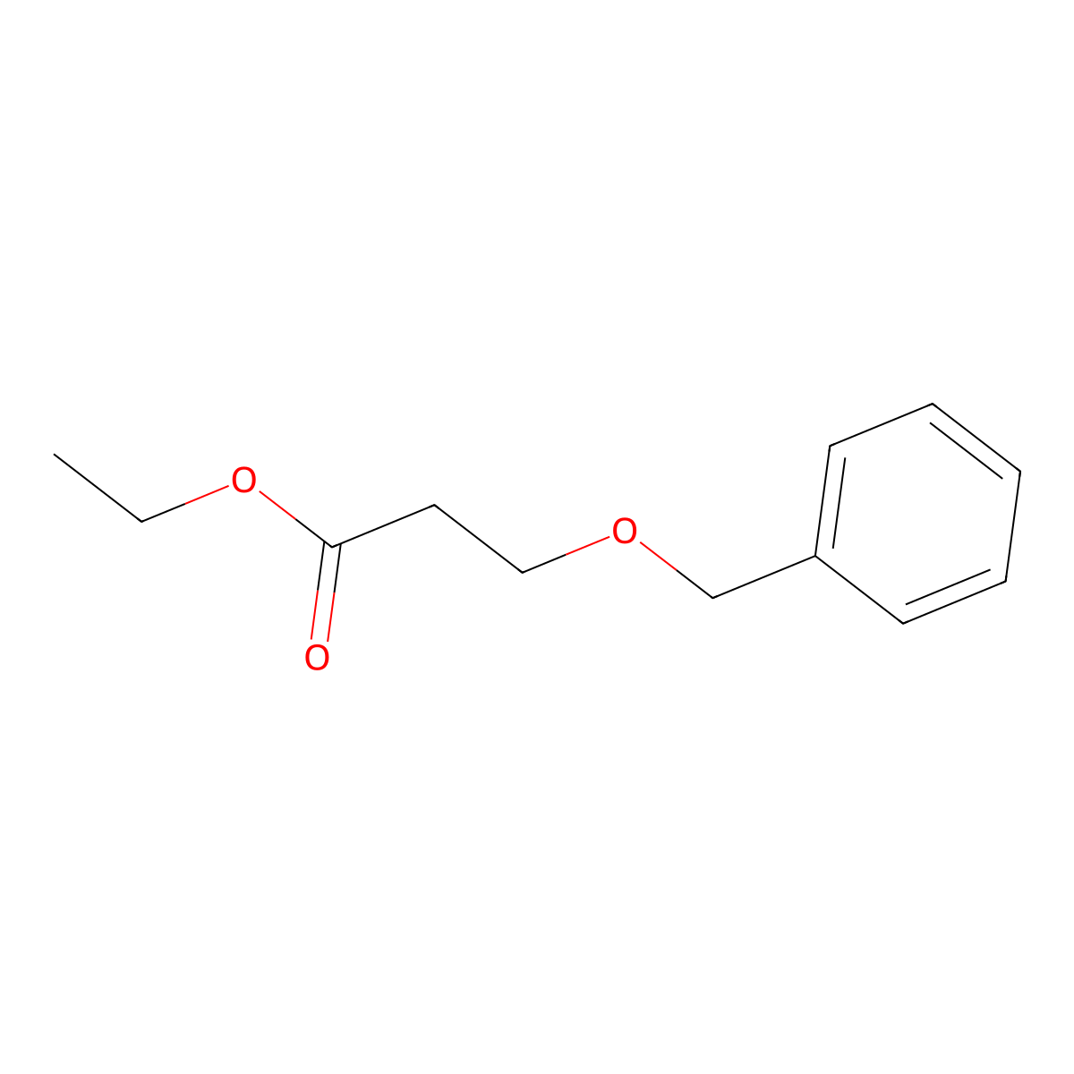 Ethyl 3-(benzyloxy)propanoate molecular structure, CAS 127113-02-4