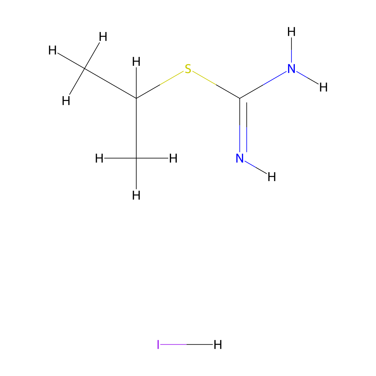 2-Isopropylisothiourea;hydroiodide molecular structure, CAS 127118-67-6