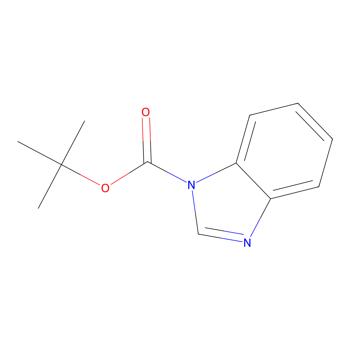 tert-Butyl benzo[d]imidazole-1-carboxylate molecular structure, CAS 127119-07-7