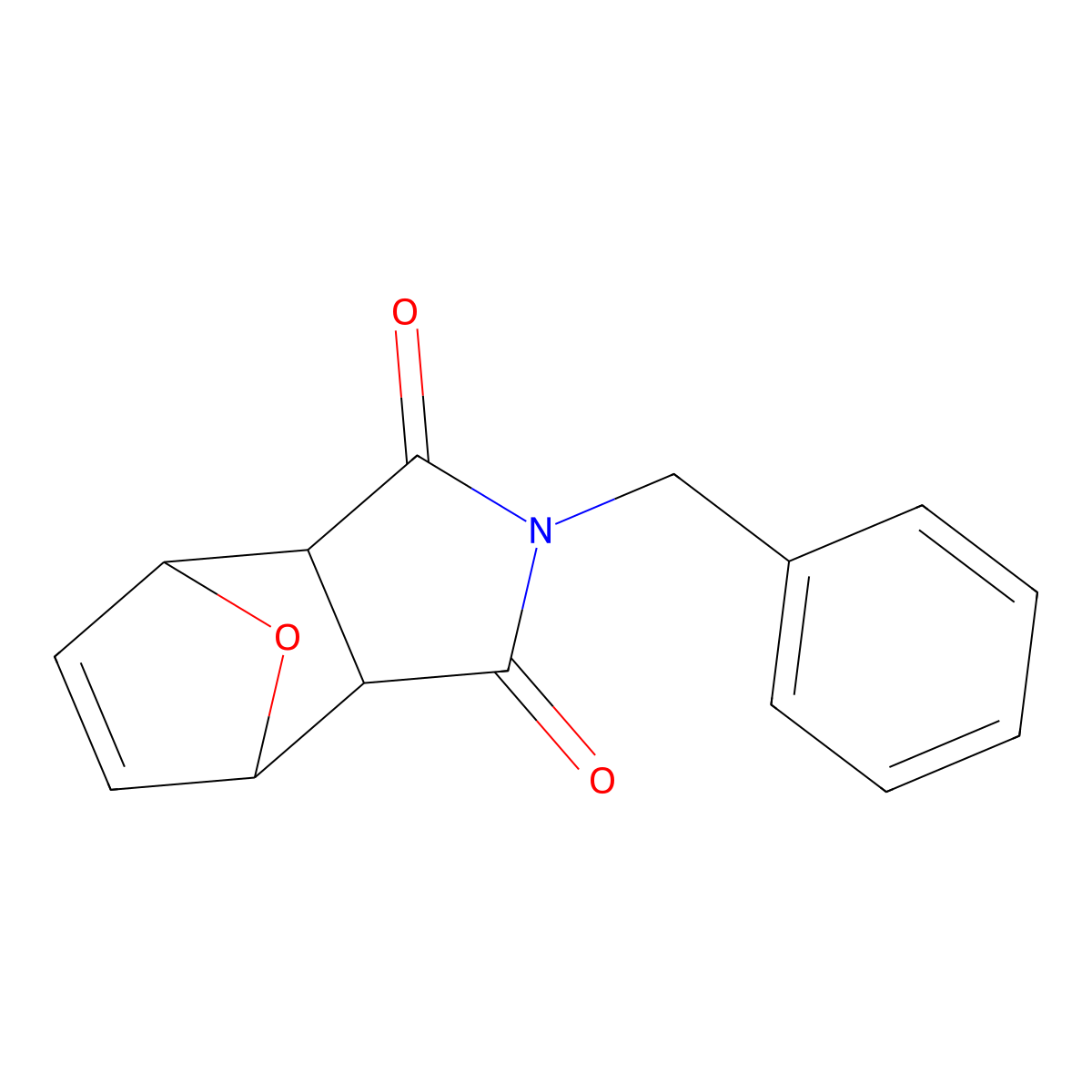 4-Benzyl-10-oxa-4-azatricyclo[5.2.1.0^{2,6}]dec-8-ene-3,5-dione molecular structure, CAS 127122-30-9