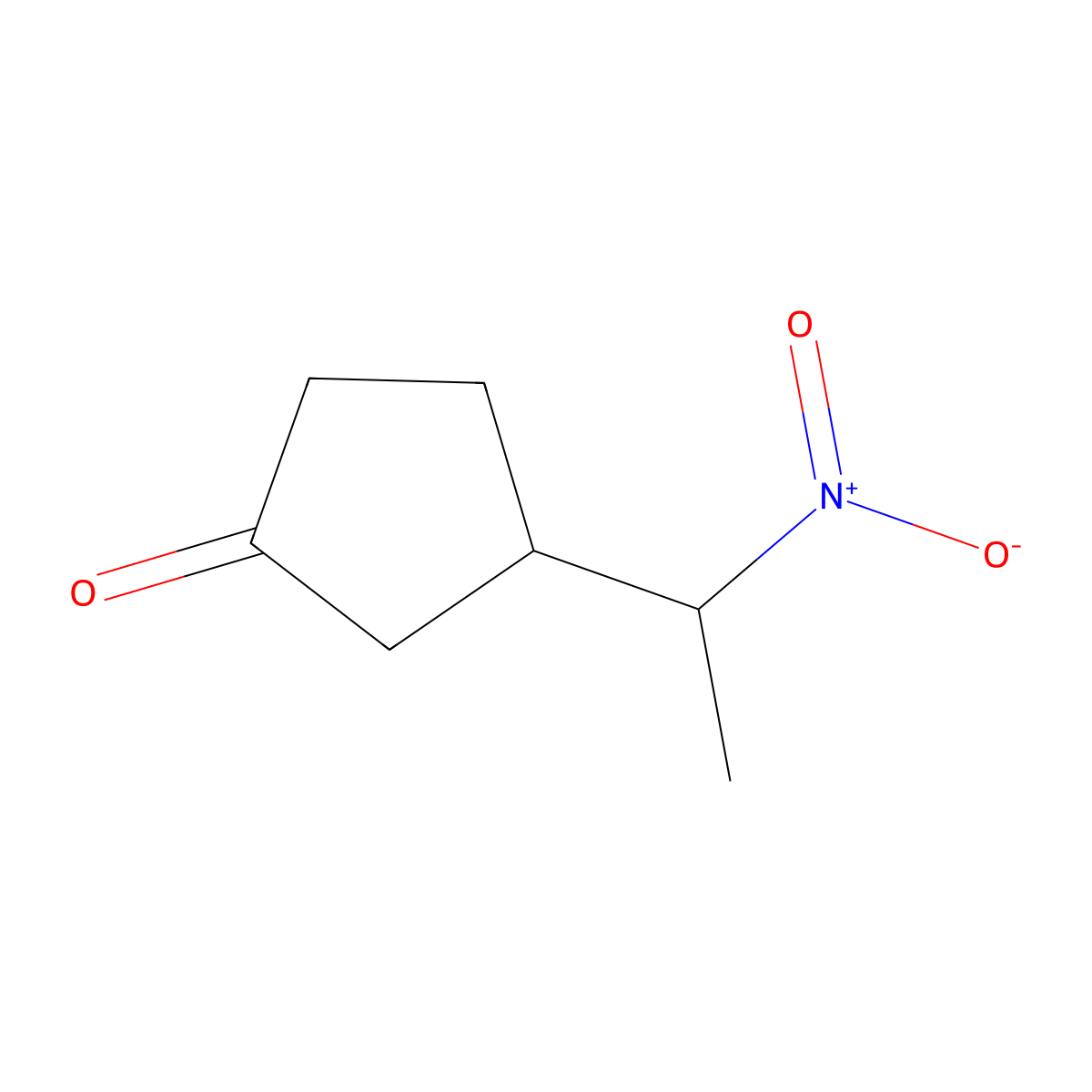 3-(1-Nitroethyl)cyclopentan-1-one molecular structure, CAS 127129-72-0