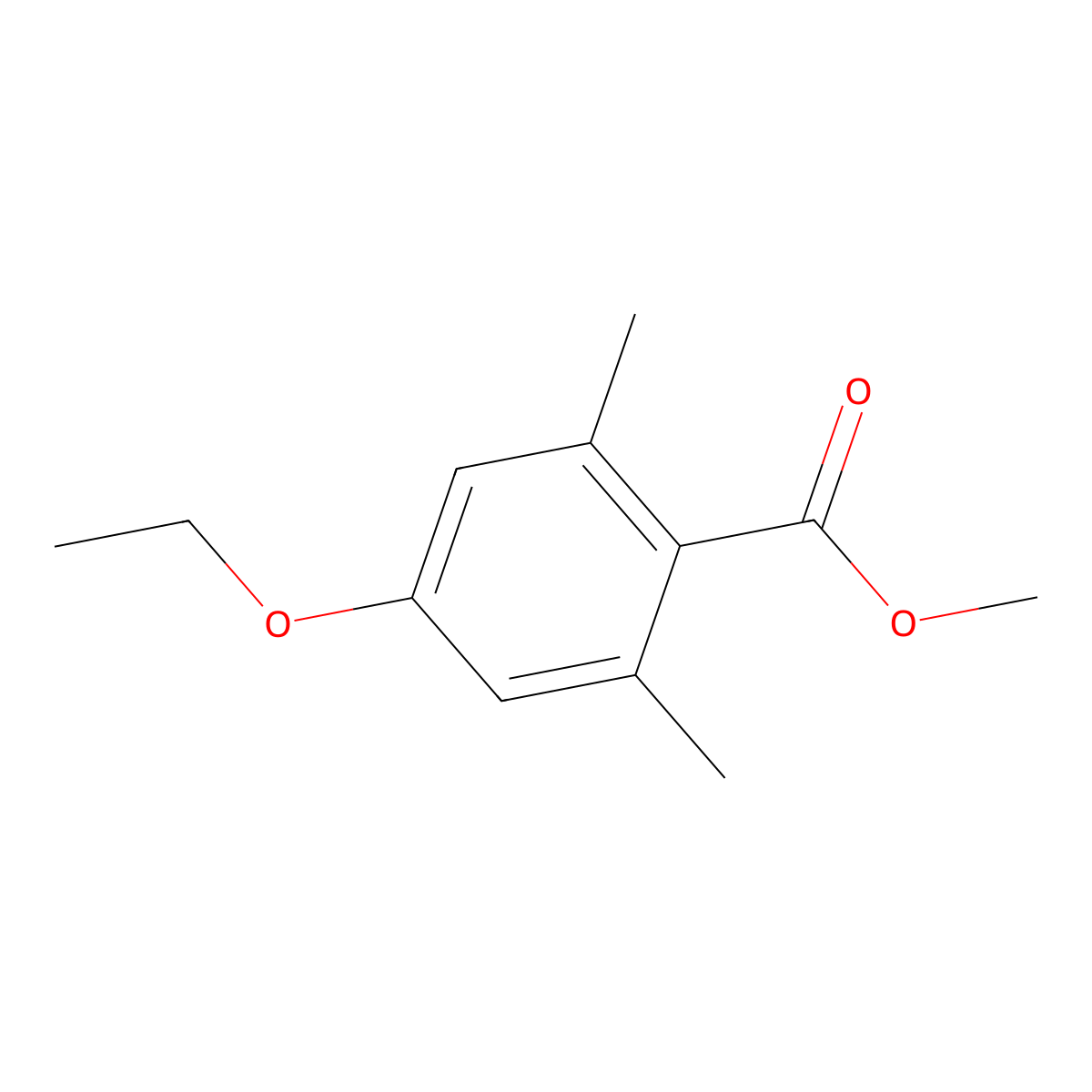 Methyl 4-ethoxy-2,6-dimethylbenzoate molecular structure, CAS 127131-34-4