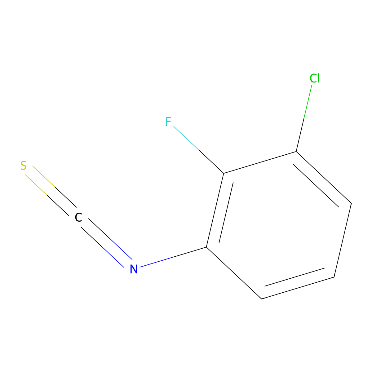 3-Chloro-2-fluorophenylisothiocyanate molecular structure, CAS 127142-65-8