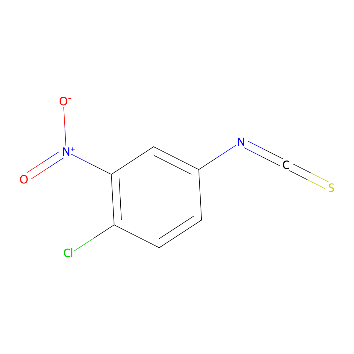 1-Chloro-4-isothiocyanato-2-nitrobenzene molecular structure, CAS 127142-66-9