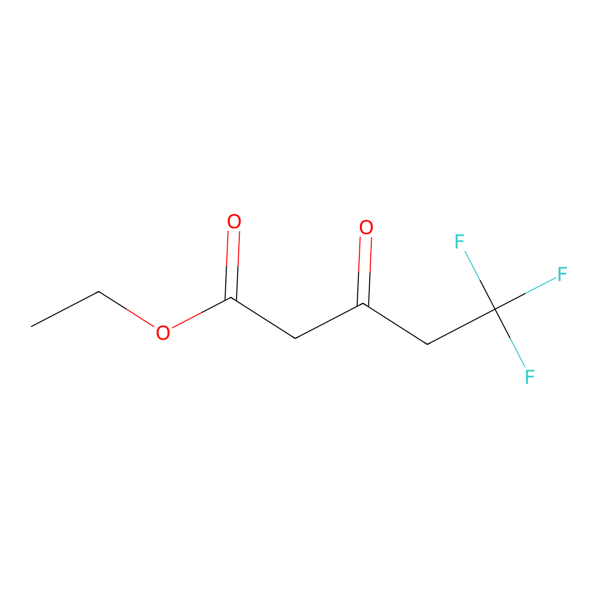Ethyl 5,5,5-trifluoro-3-oxopentanoate molecular structure, CAS 127146-29-6