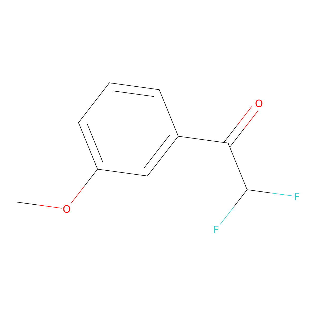 2,2-Difluoro-1-(3-methoxyphenyl)ethanone molecular structure, CAS 1271473-84-7