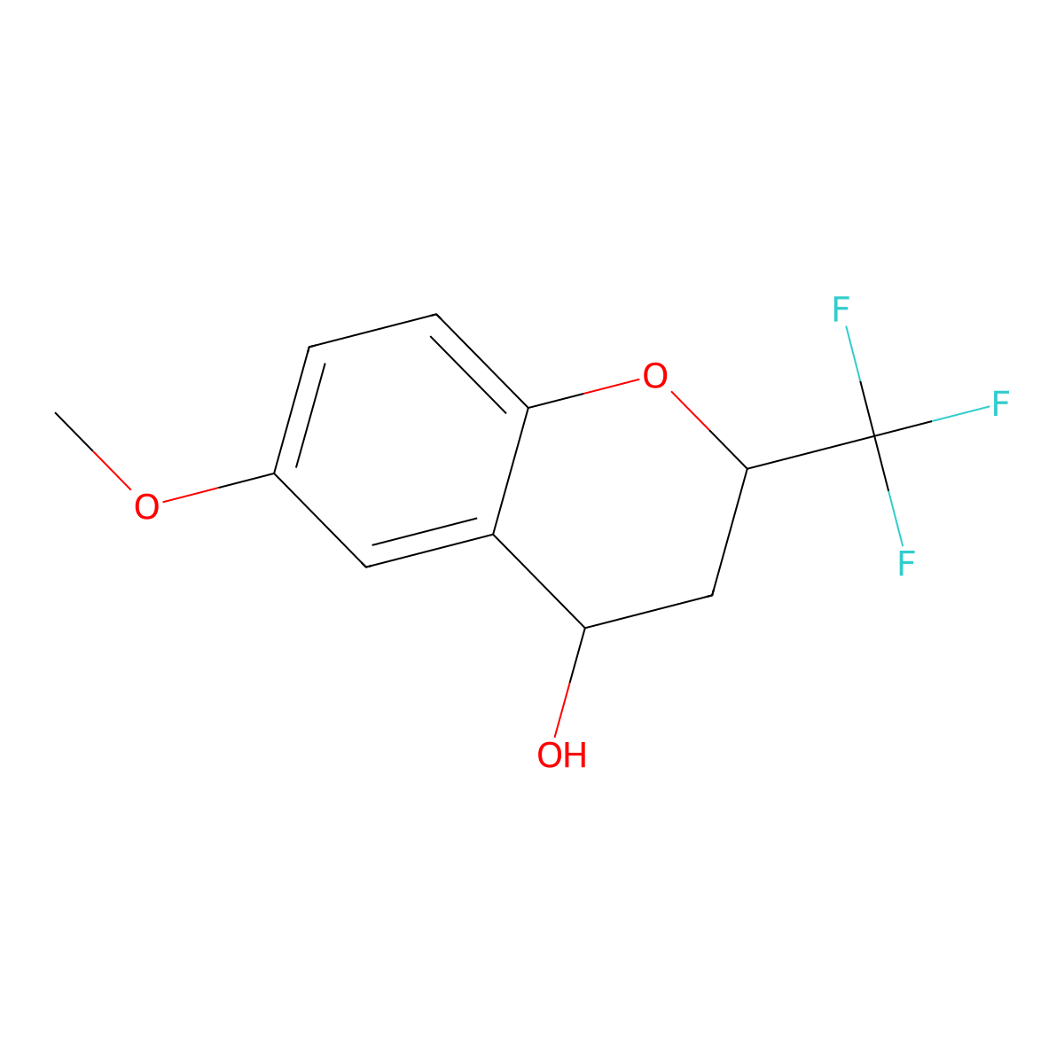 cis-6-Methoxy-2-(trifluoromethyl)chromane-4-OL molecular structure, CAS 1271474-16-8