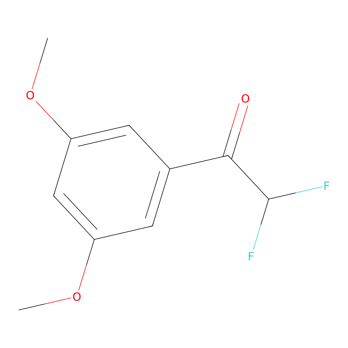 1-(3,5-Dimethoxyphenyl)-2,2-difluoroethan-1-one molecular structure, CAS 1271476-35-7