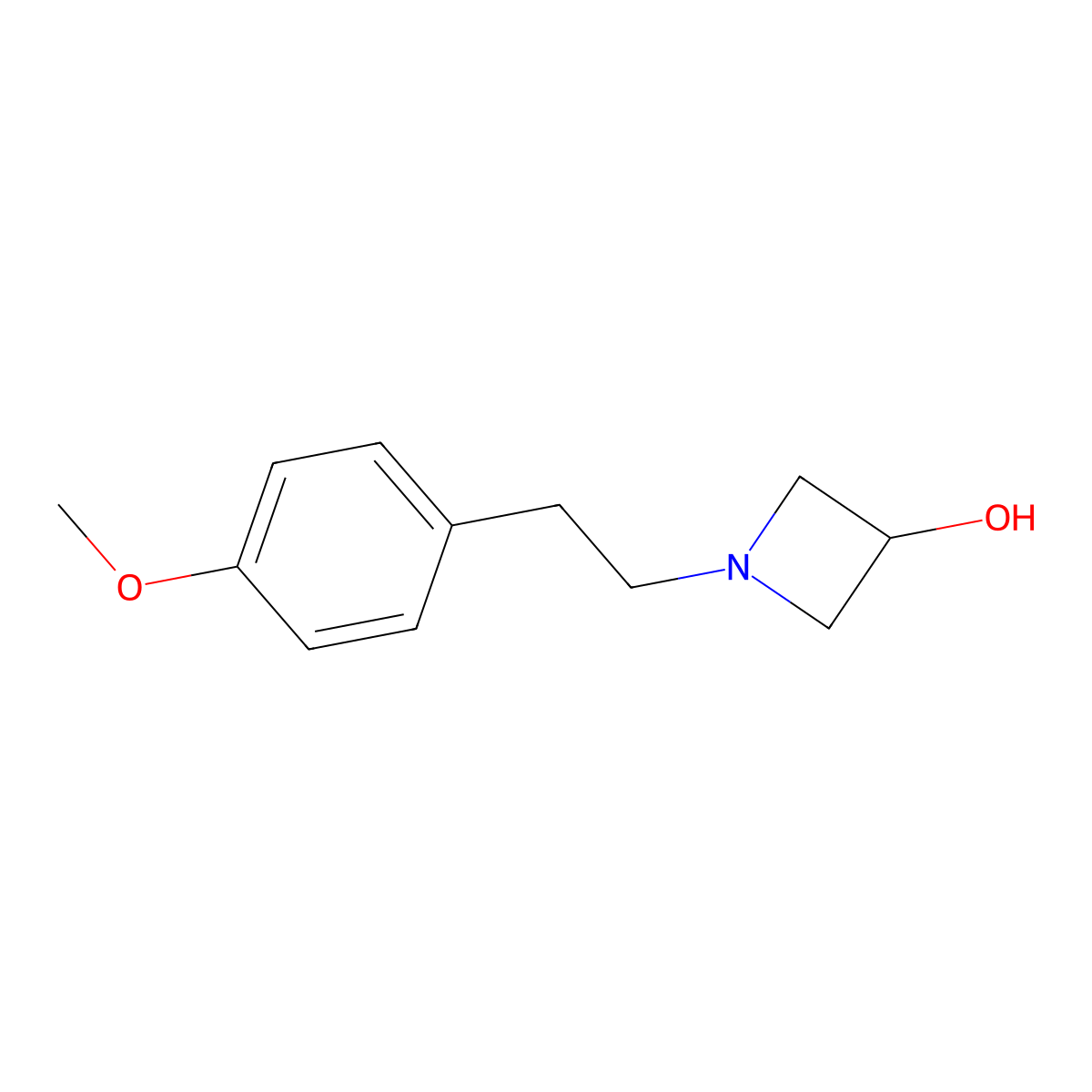 1-[2-(4-Methoxyphenyl)ethyl]azetidin-3-ol molecular structure, CAS 1271553-42-4