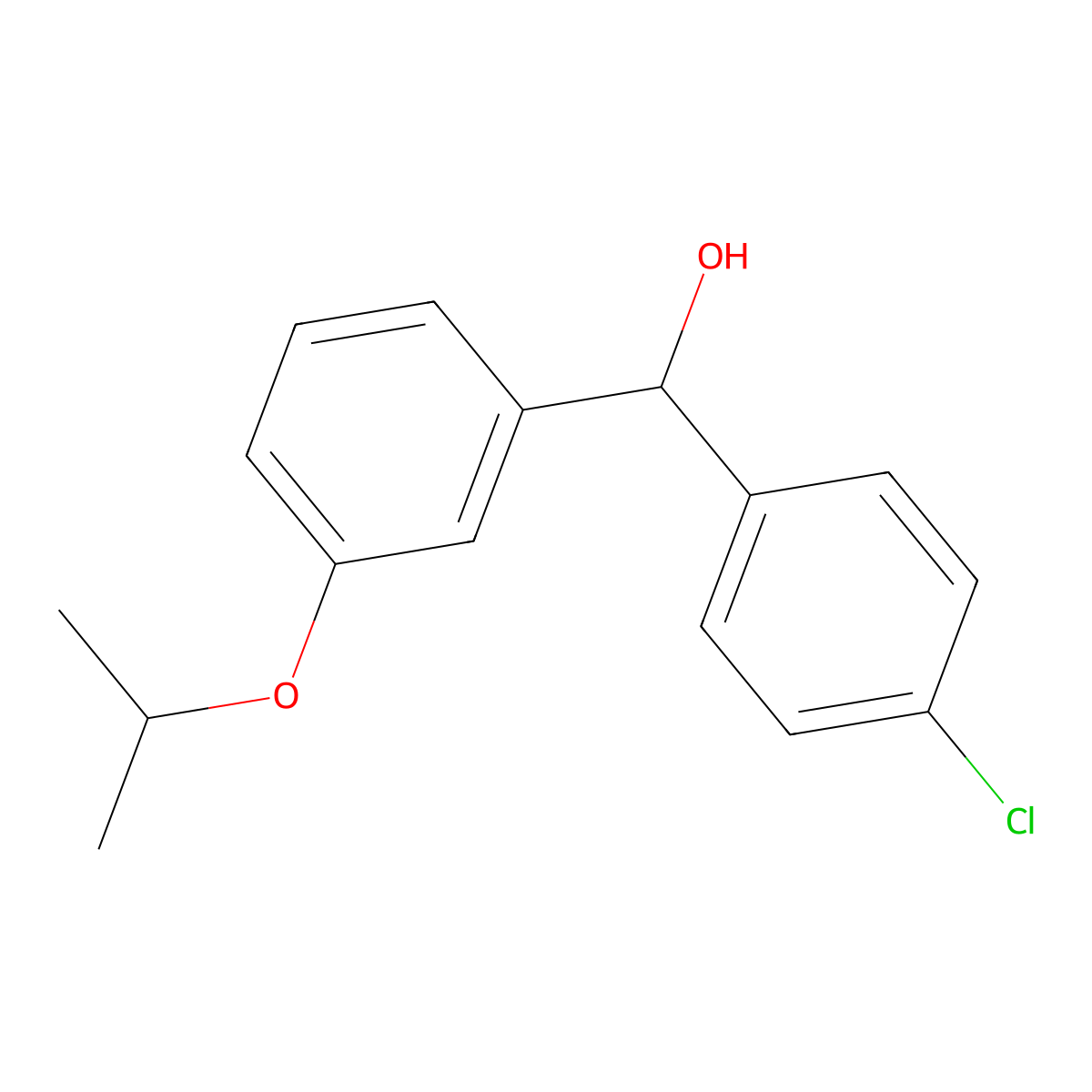 4-Chloro-alpha-[3-(1-methylethoxy)phenyl]benZenemethanol molecular structure, CAS 1271595-62-0