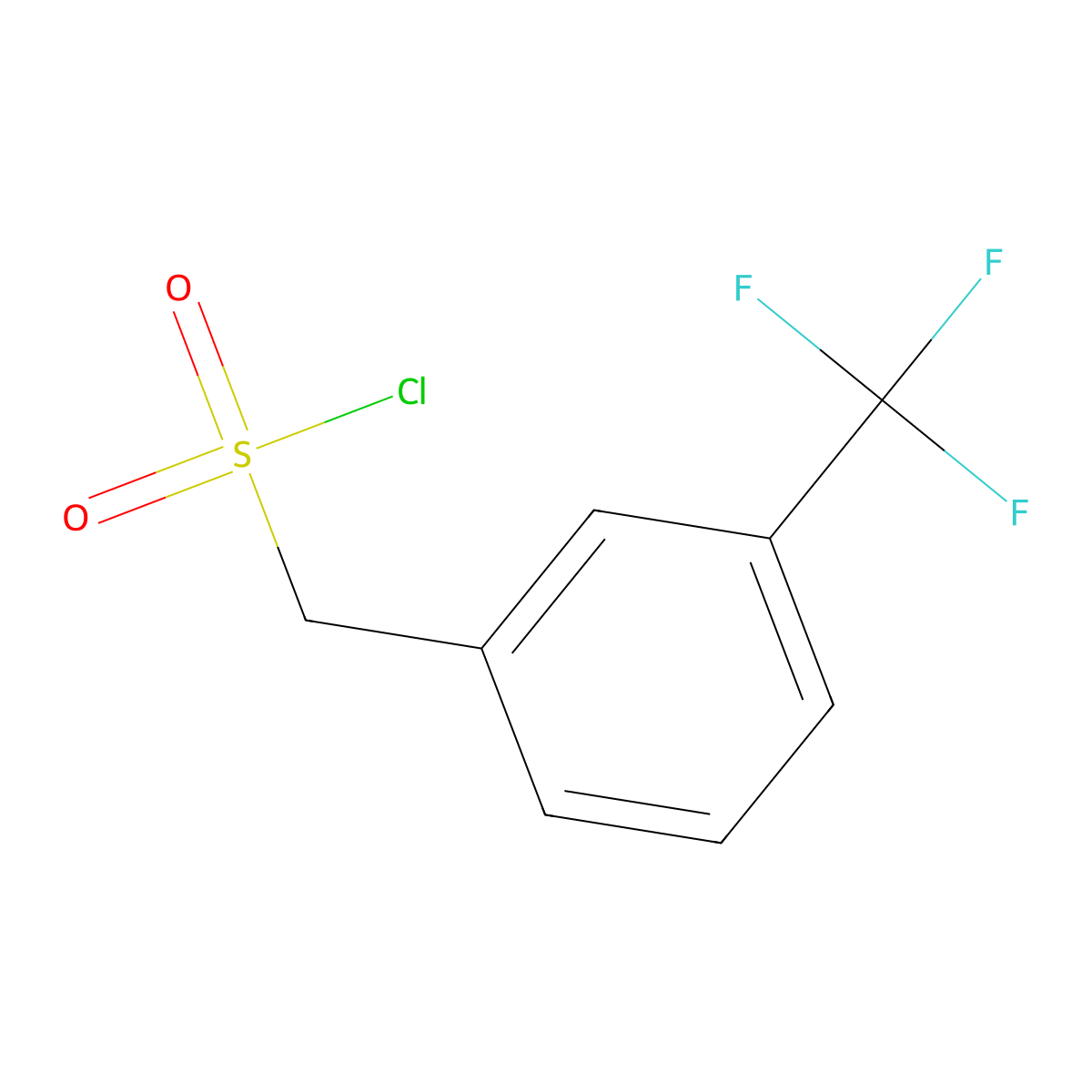3-(Trifluoromethyl)phenylmethanesulfonyl chloride molecular structure, CAS 127162-96-3